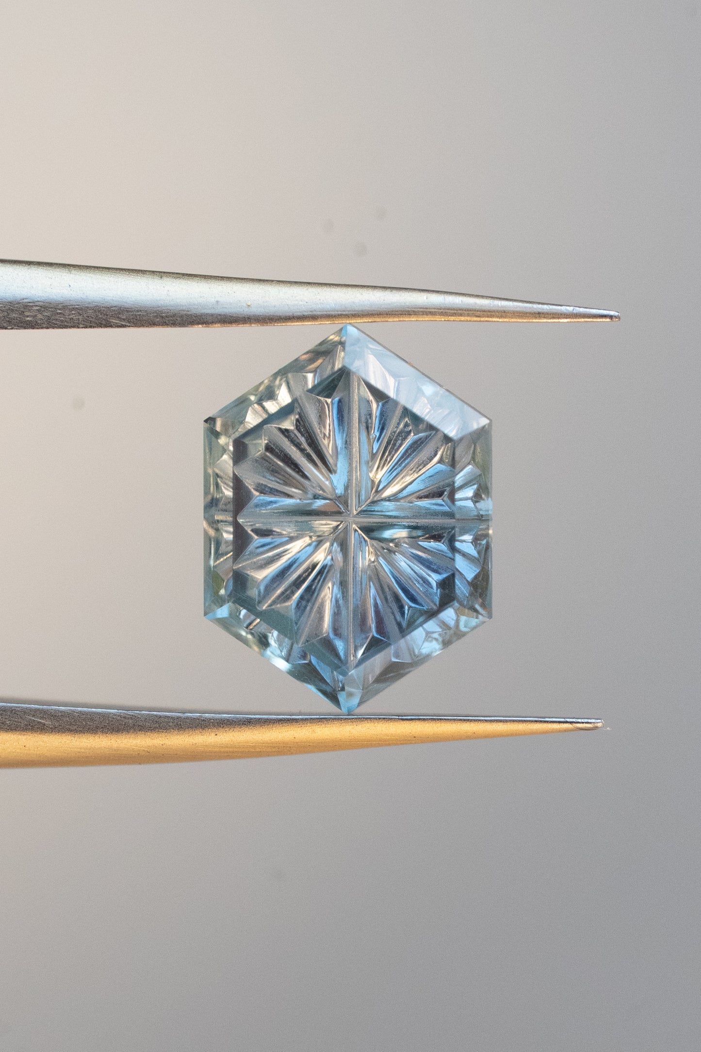 0.88 Carat Light Turquoise Fantasy Cut Montana Sapphire