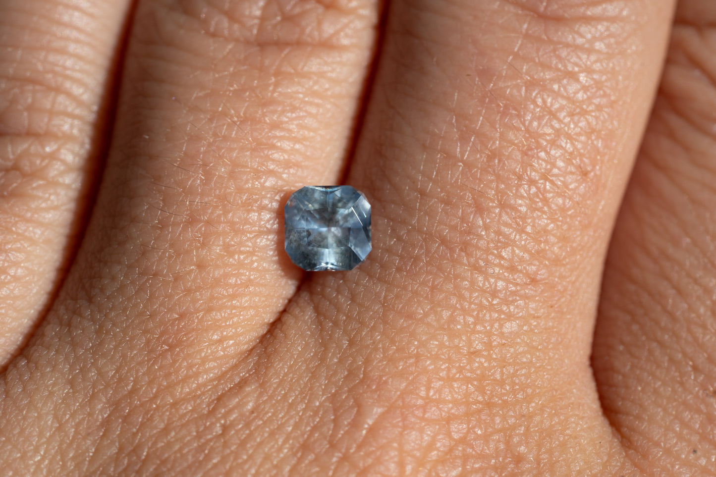 1.07 Carat Grayish-Blue Unheated Montana Sapphire