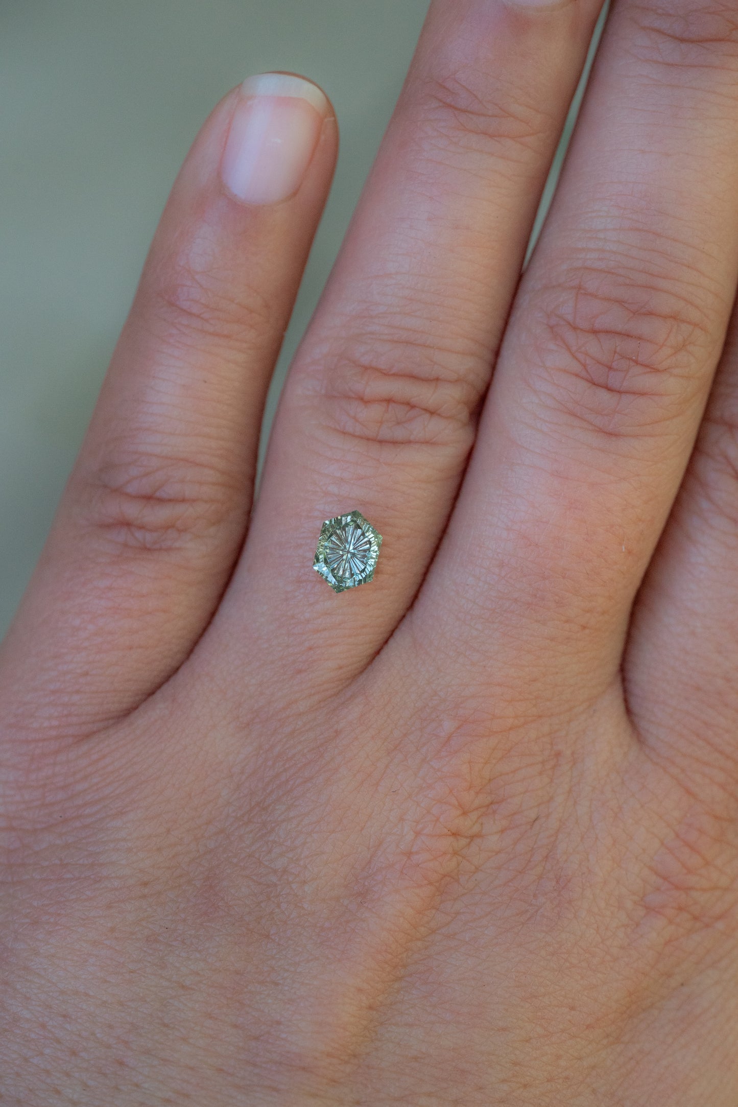 1.11 Carat Color Change Leaf Green Teal Blue Fantasy Cut Montana Sapphire