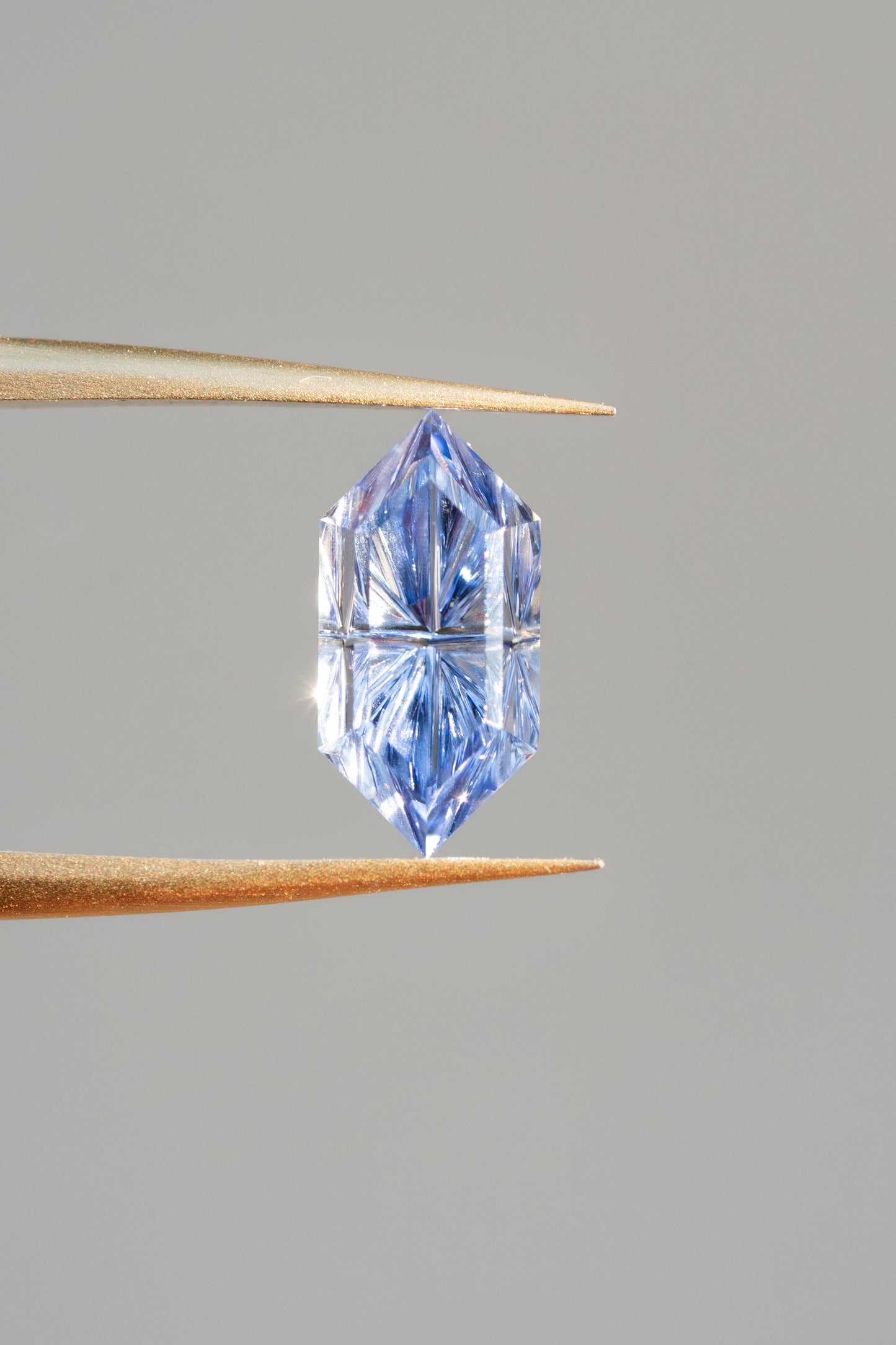 1.19 Carat Two Tone Blue Fantasy Cut Lab Sapphire