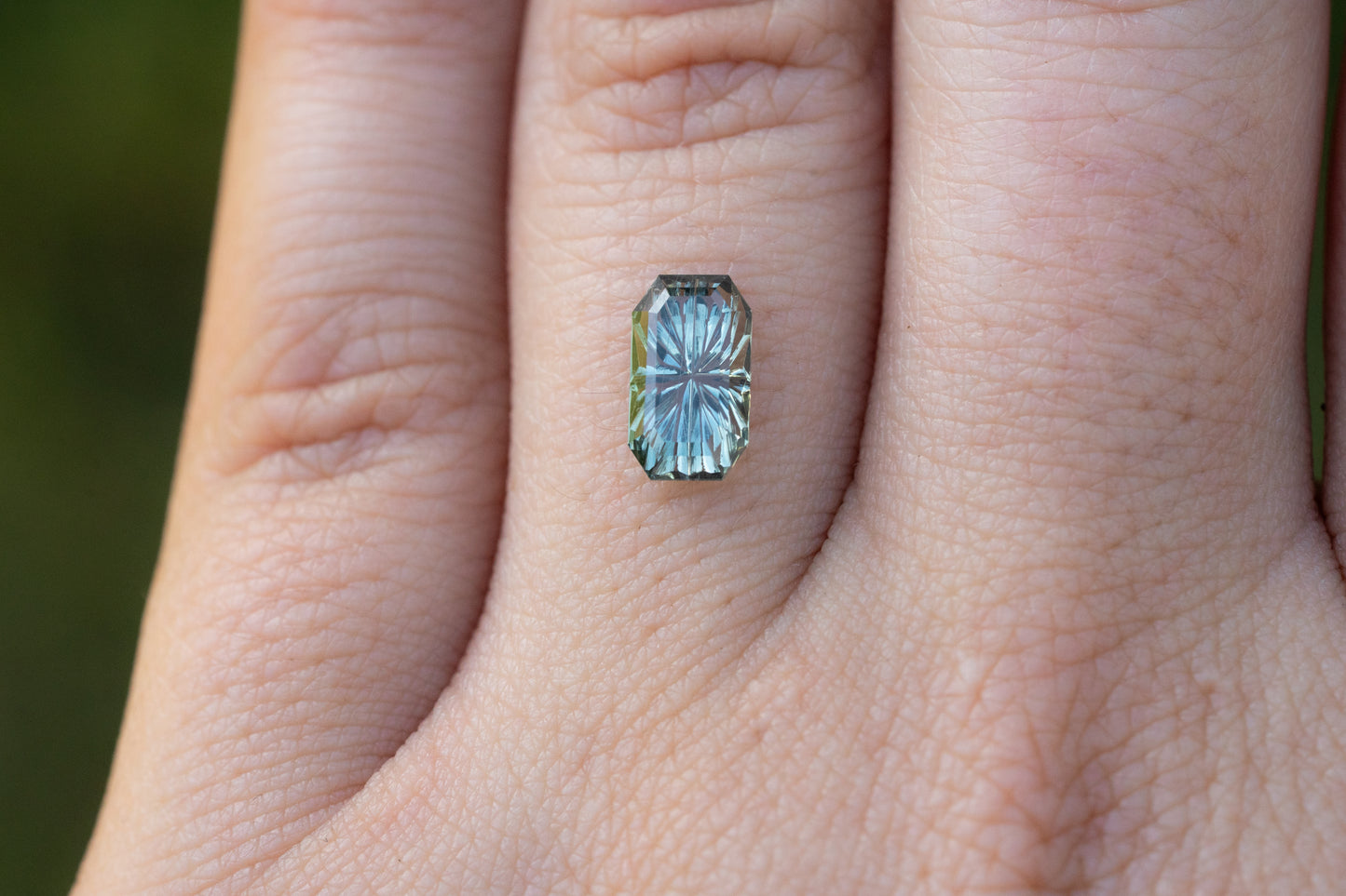 1.41 Carat Olive Green/Gray Umba Sapphire