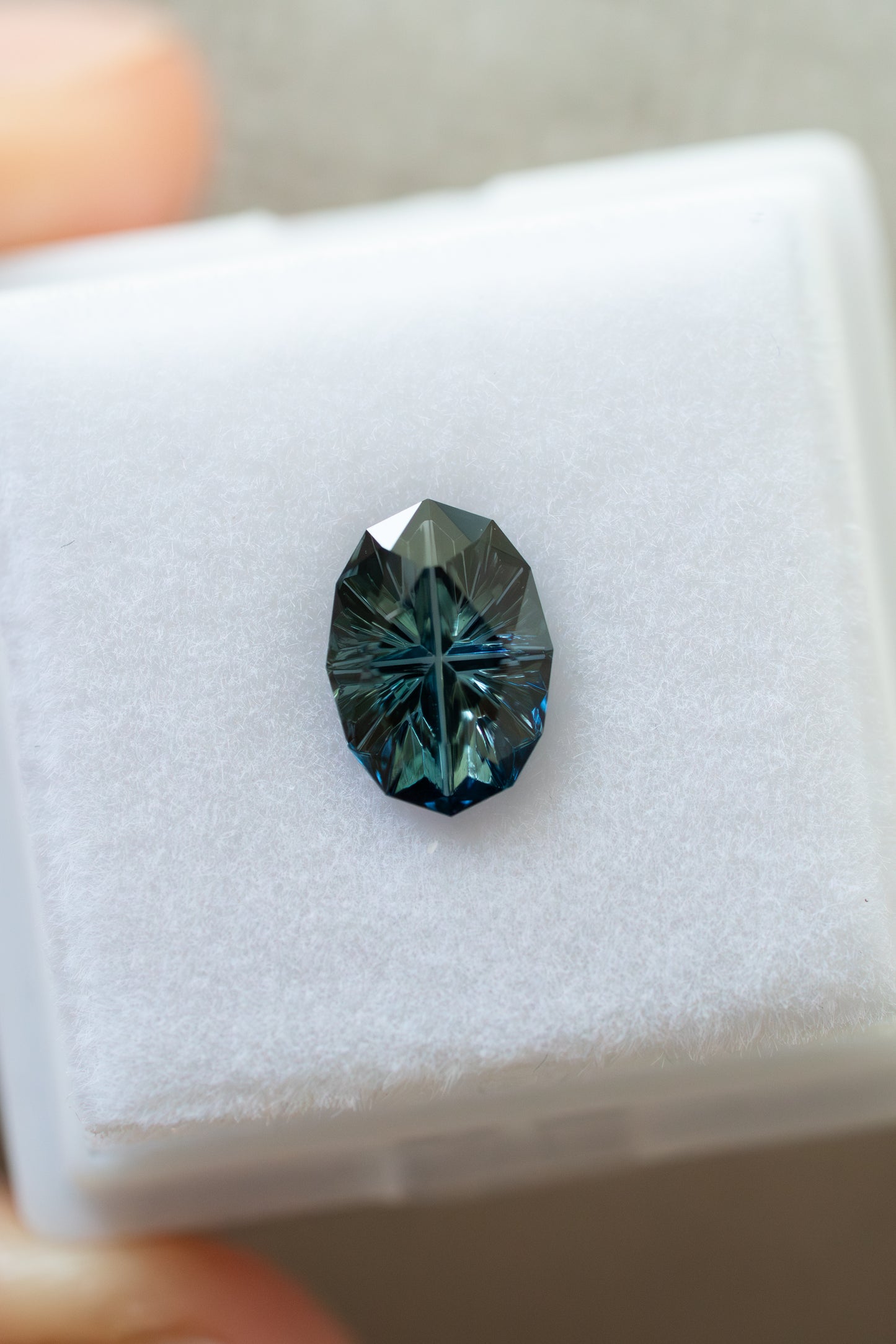 1.63 Carat Tealy-Blue Green Nigerian Sapphire