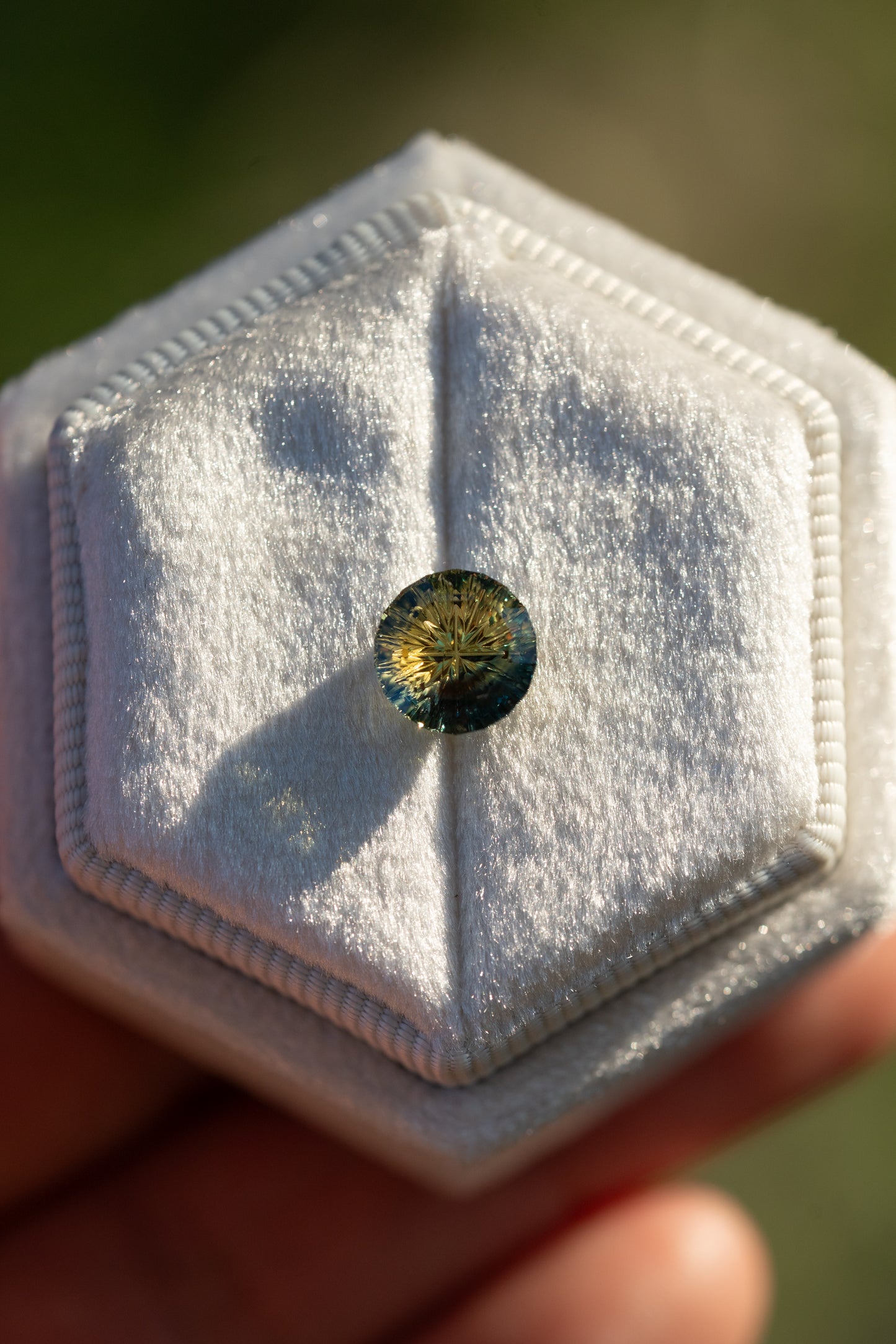 2.30 Carat "Sunrise Over the Ocean" Parti-Colored Fantasy Cut Kenyan Sapphire