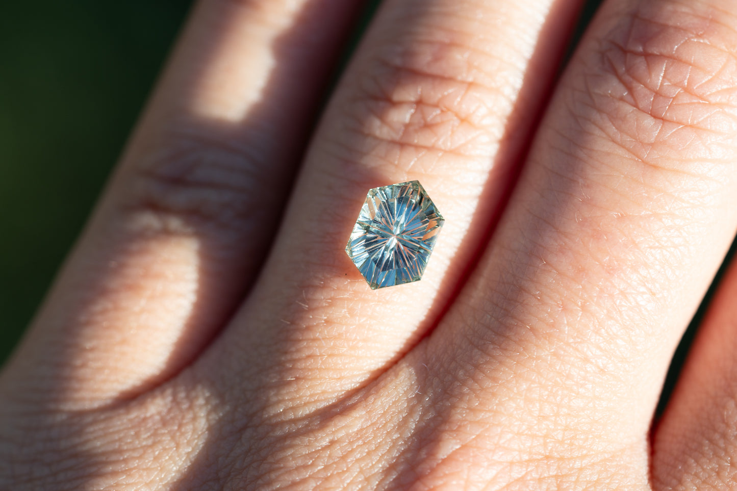 2.44 Carat Unheated Teal Green Montana Sapphire