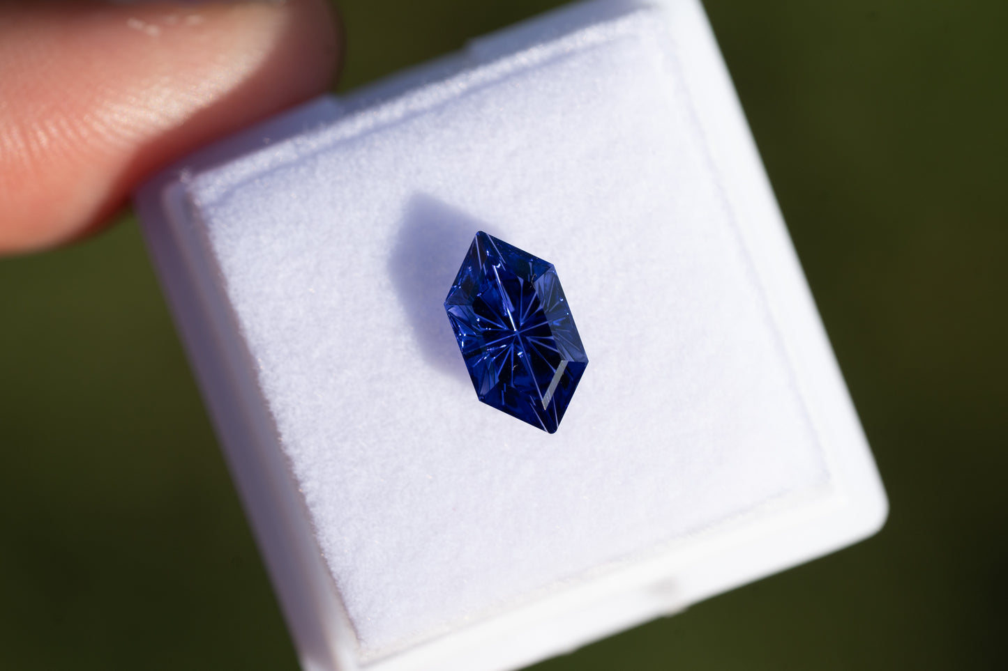 2.00 Carat Dark Blue Lab Sapphire