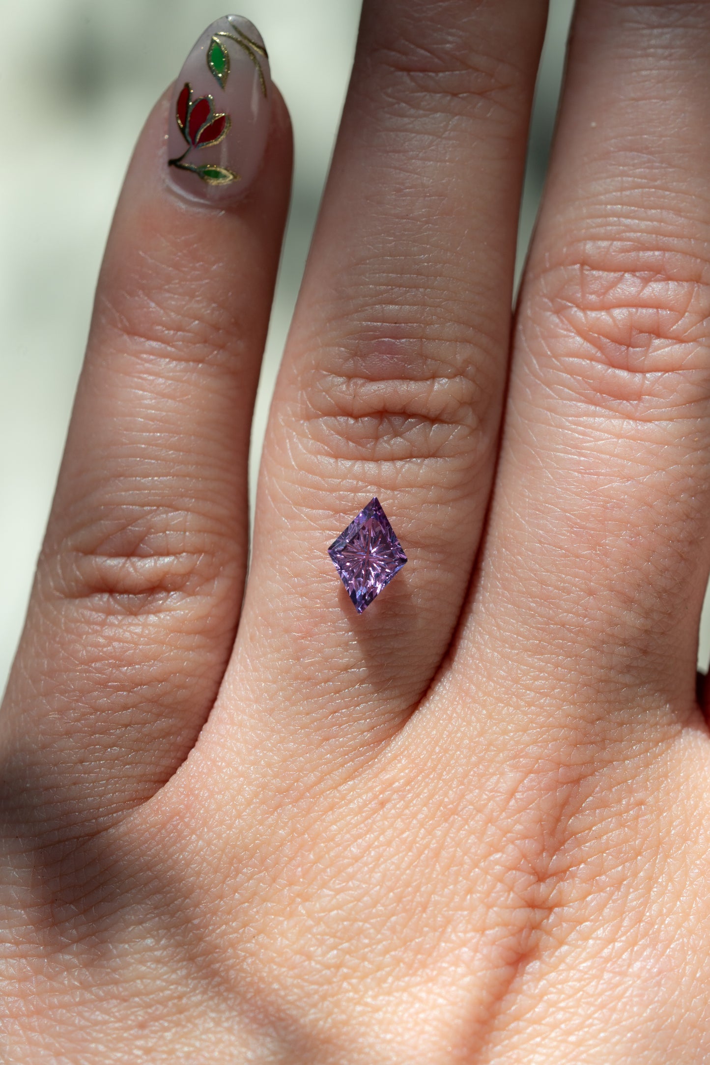 0.80 Carat Magenta Purple Fantasy Cut Madagascar Sapphire