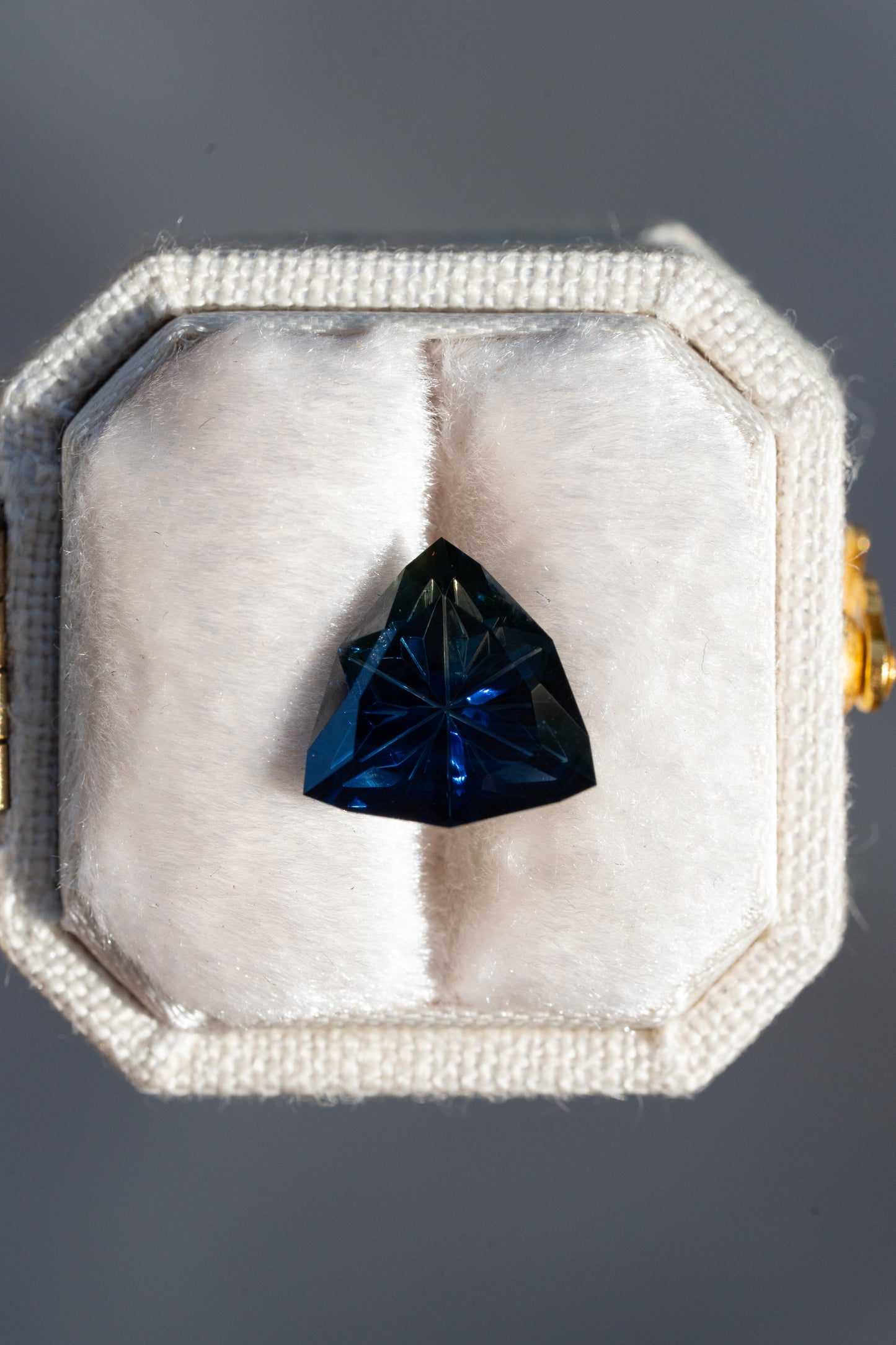 3.15 Carat Moody Dark Blue Parti Nigerian Sapphire