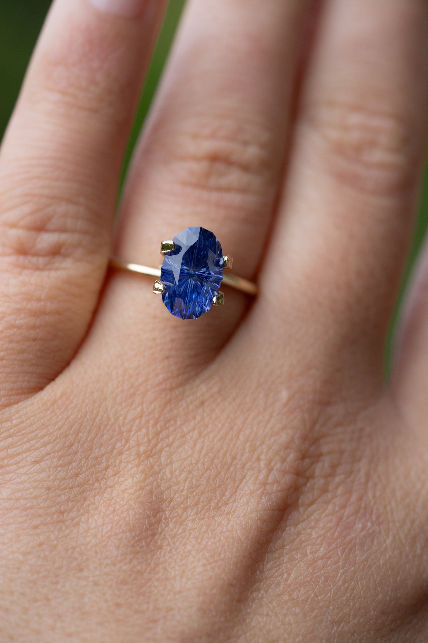 3.10 Carat Blue Fantasy Cut Lab Sapphire