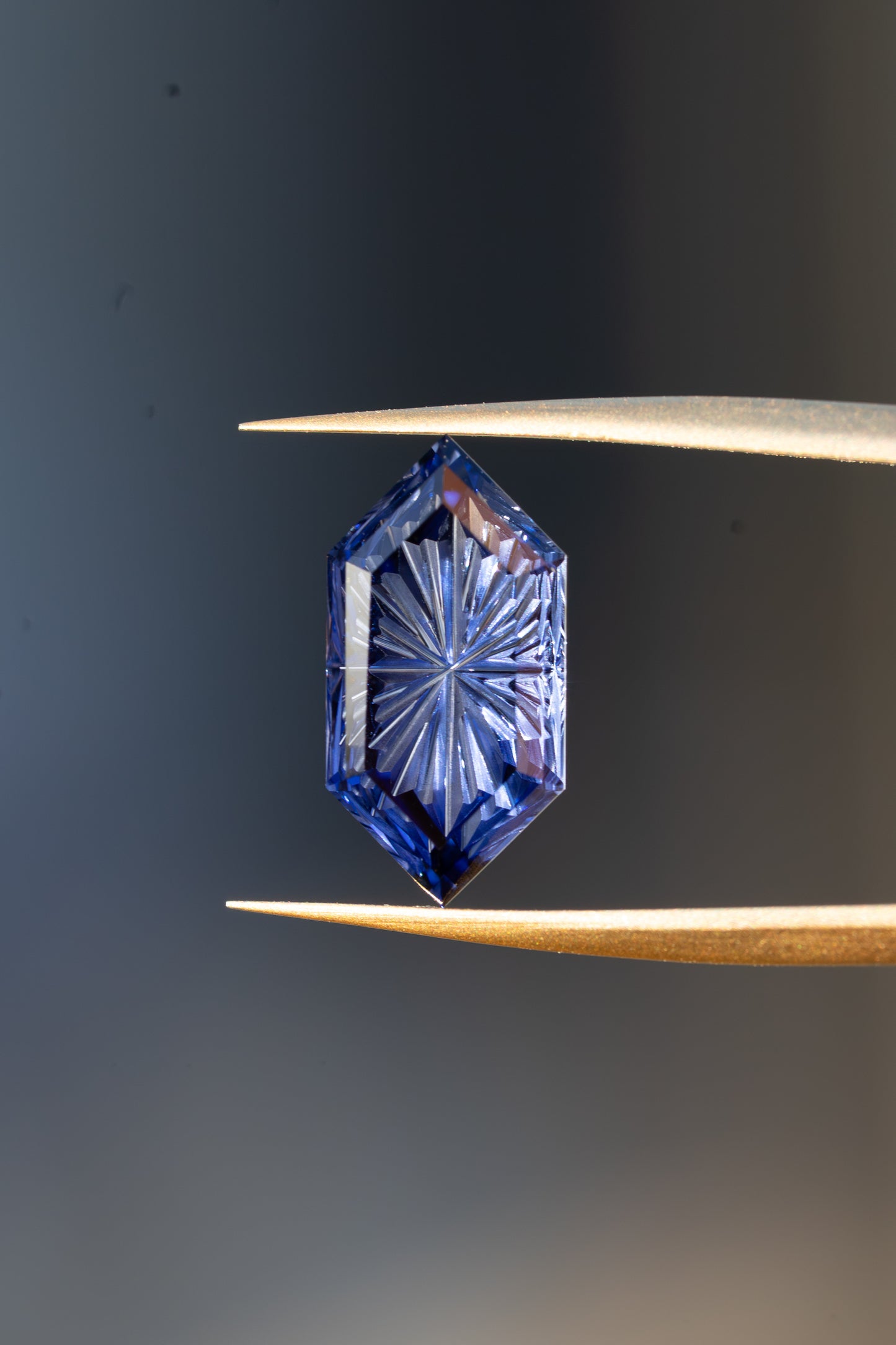 2.24 Carat Blue Fantasy Cut Lab Sapphire