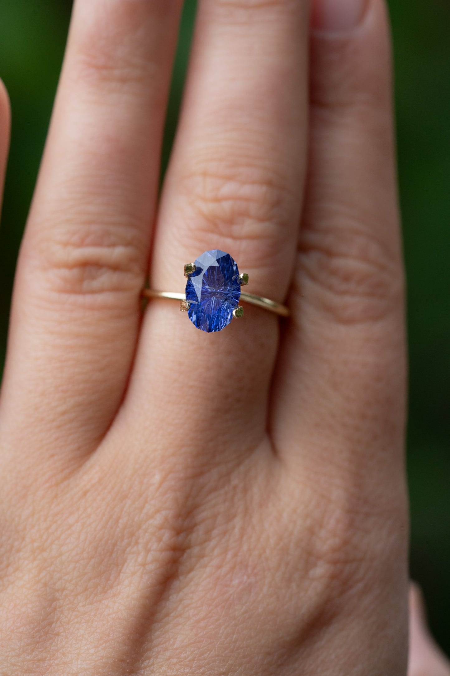 3.10 Carat Blue Fantasy Cut Lab Sapphire