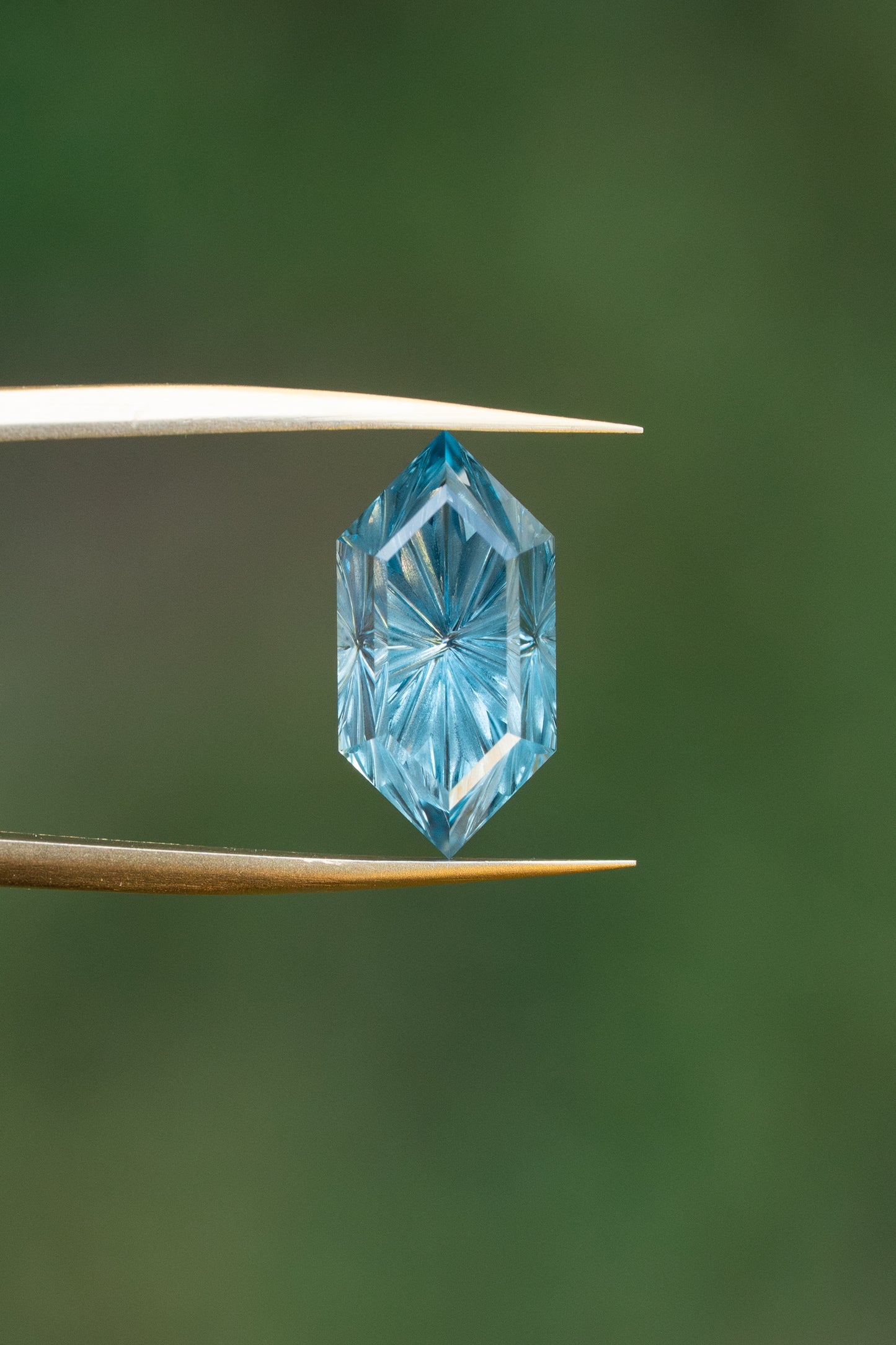 3.5 Carat Color Change Teal Green to Slate Blue Fantasy Cut Lab Sapphire