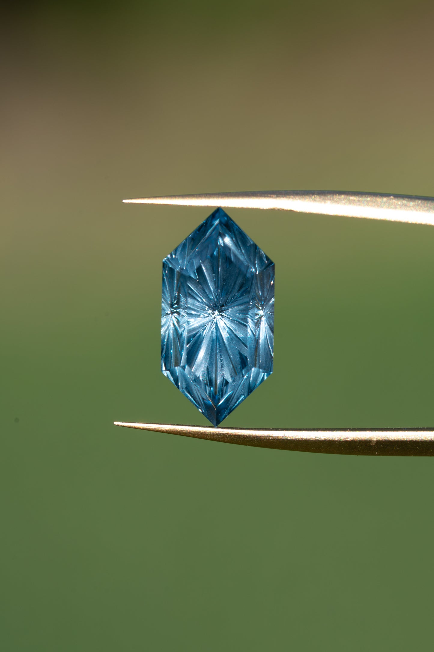 3.5 Carat Color Change Teal Green to Slate Blue Fantasy Cut Lab Sapphire