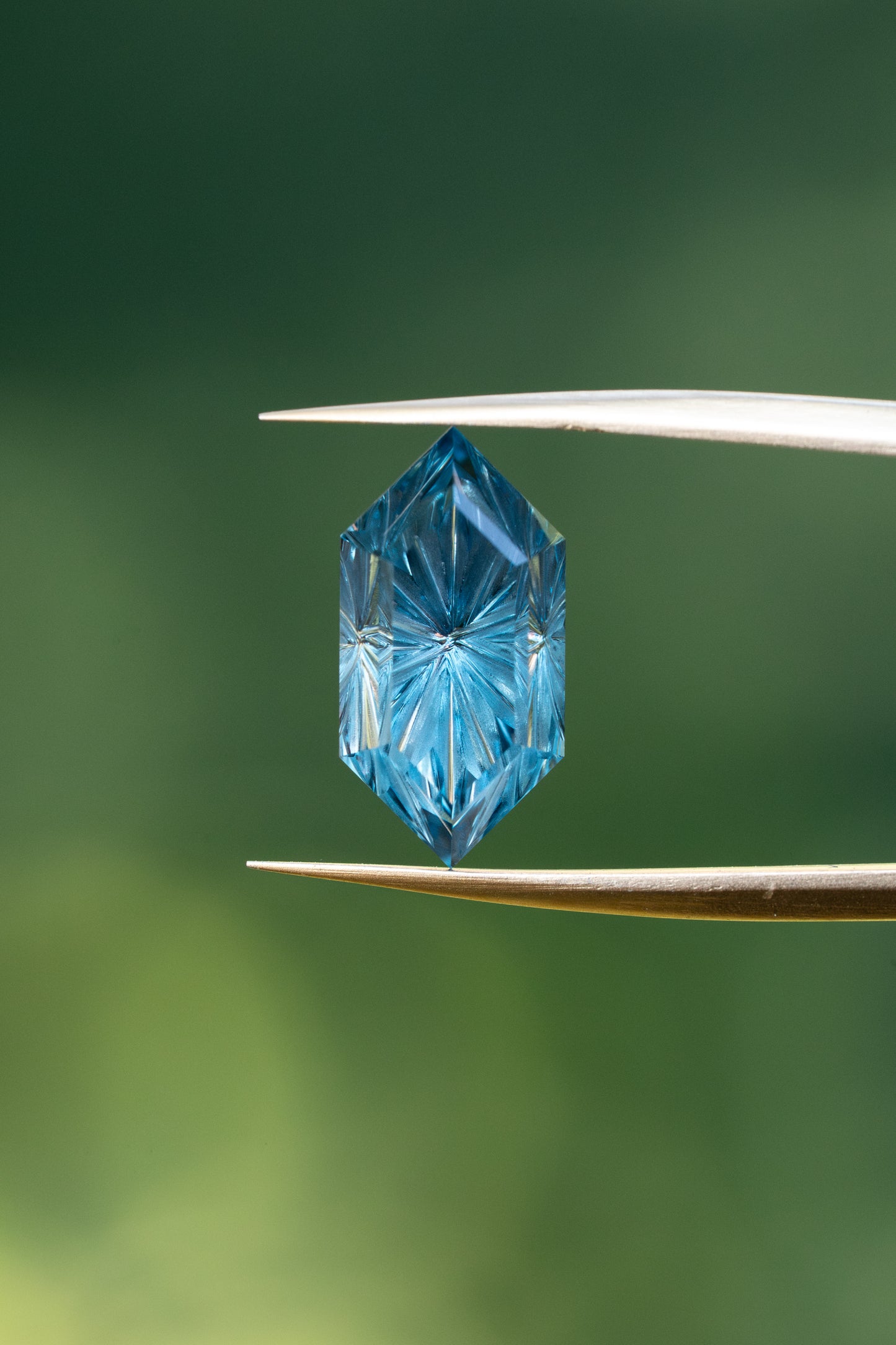 3.5 Carat Color Change Teal Green to Slate Blue Fantasy Cut Lab Sapphire