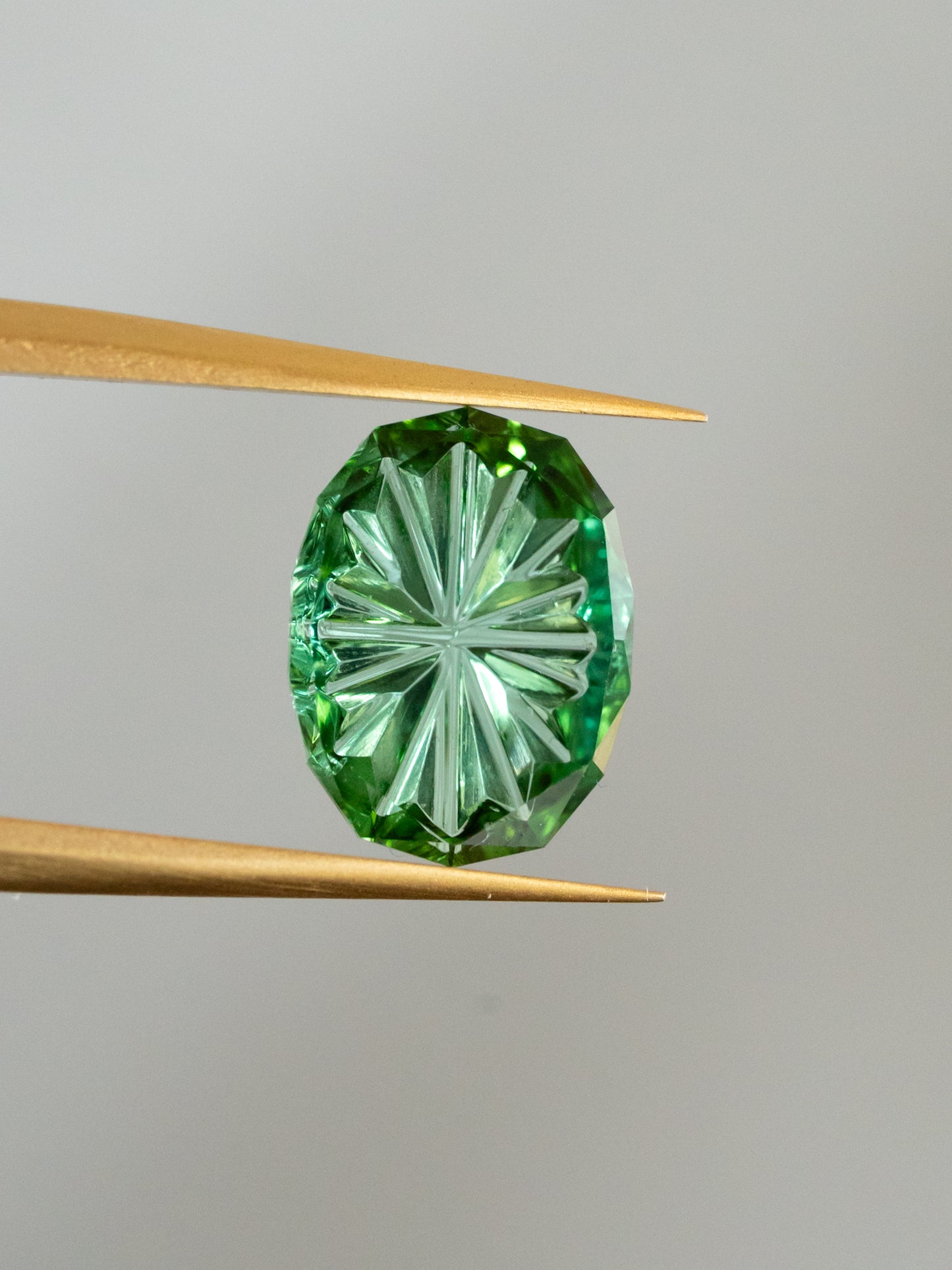 0.91 Carat Green Fantasy Cut Natural Tourmaline