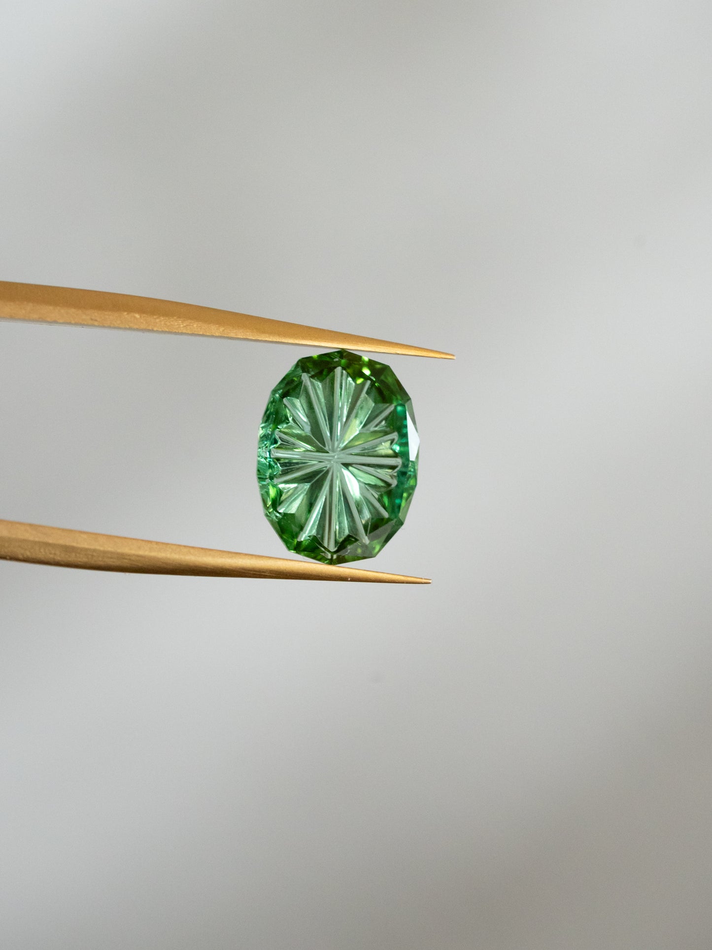 0.91 Carat Green Fantasy Cut Natural Tourmaline