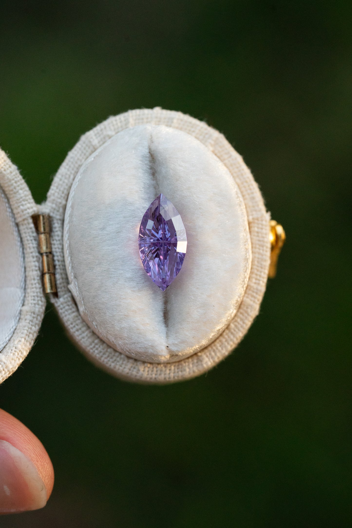2.32 Carat Lavender Pink Fantasy Cut Lab Sapphire