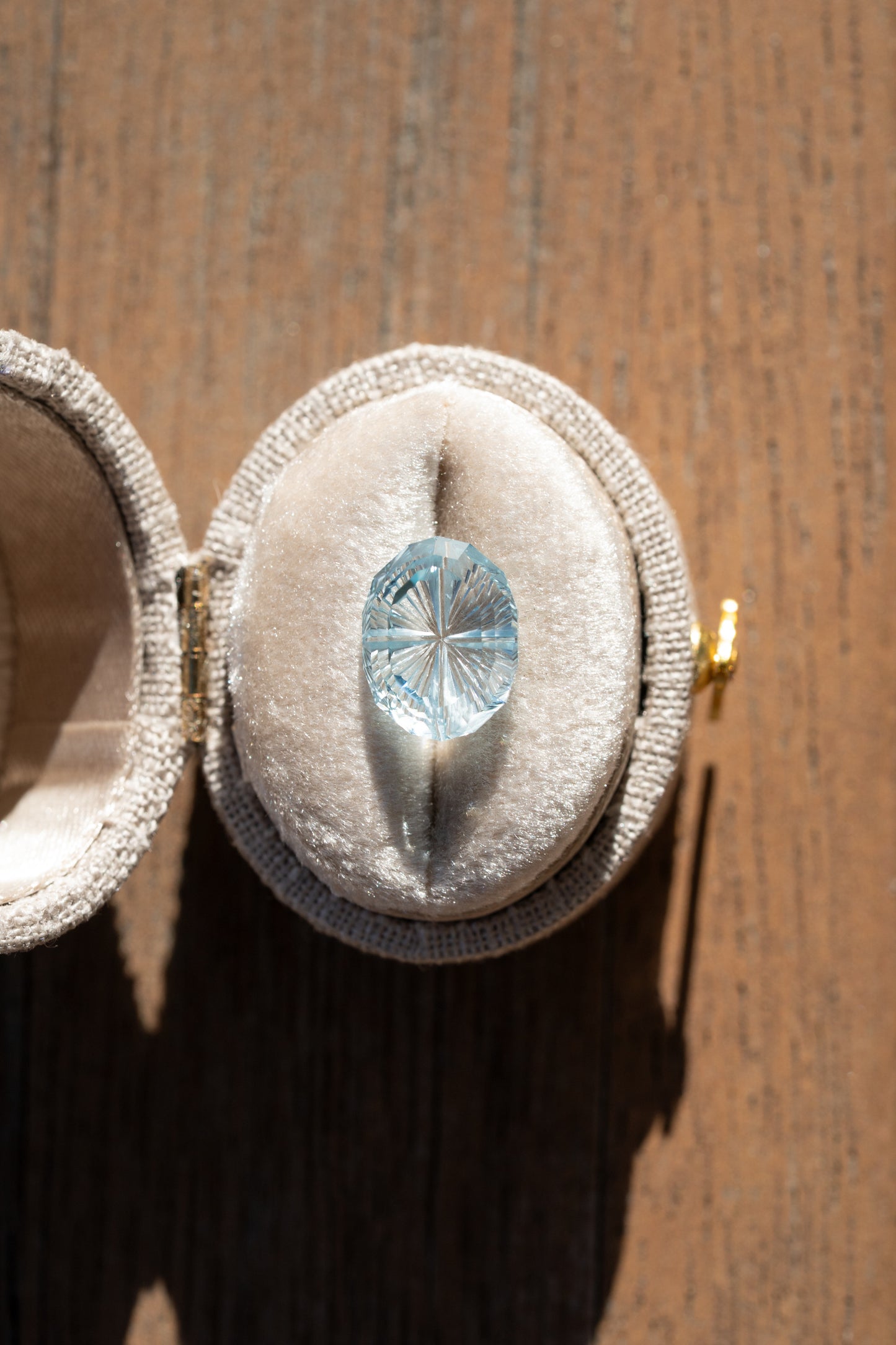 4.17 Carat Light Blue Fantasy Cut Lab Sapphire