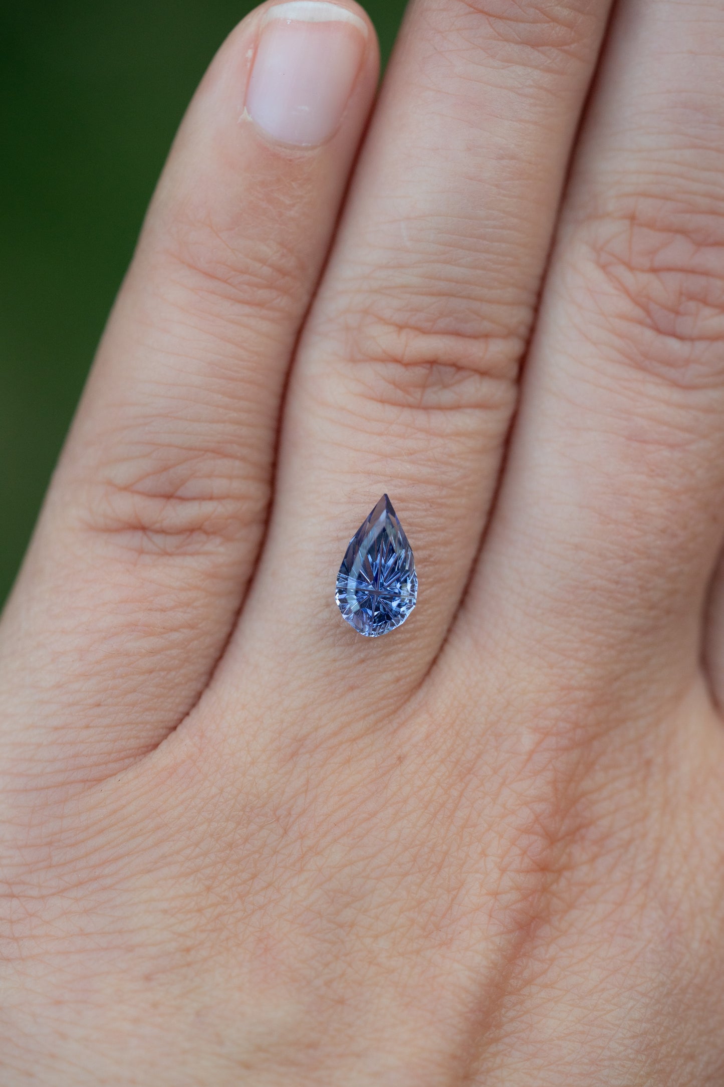 1.84 Medium Periwinkle Blue Fantasy Cut Lab Sapphire