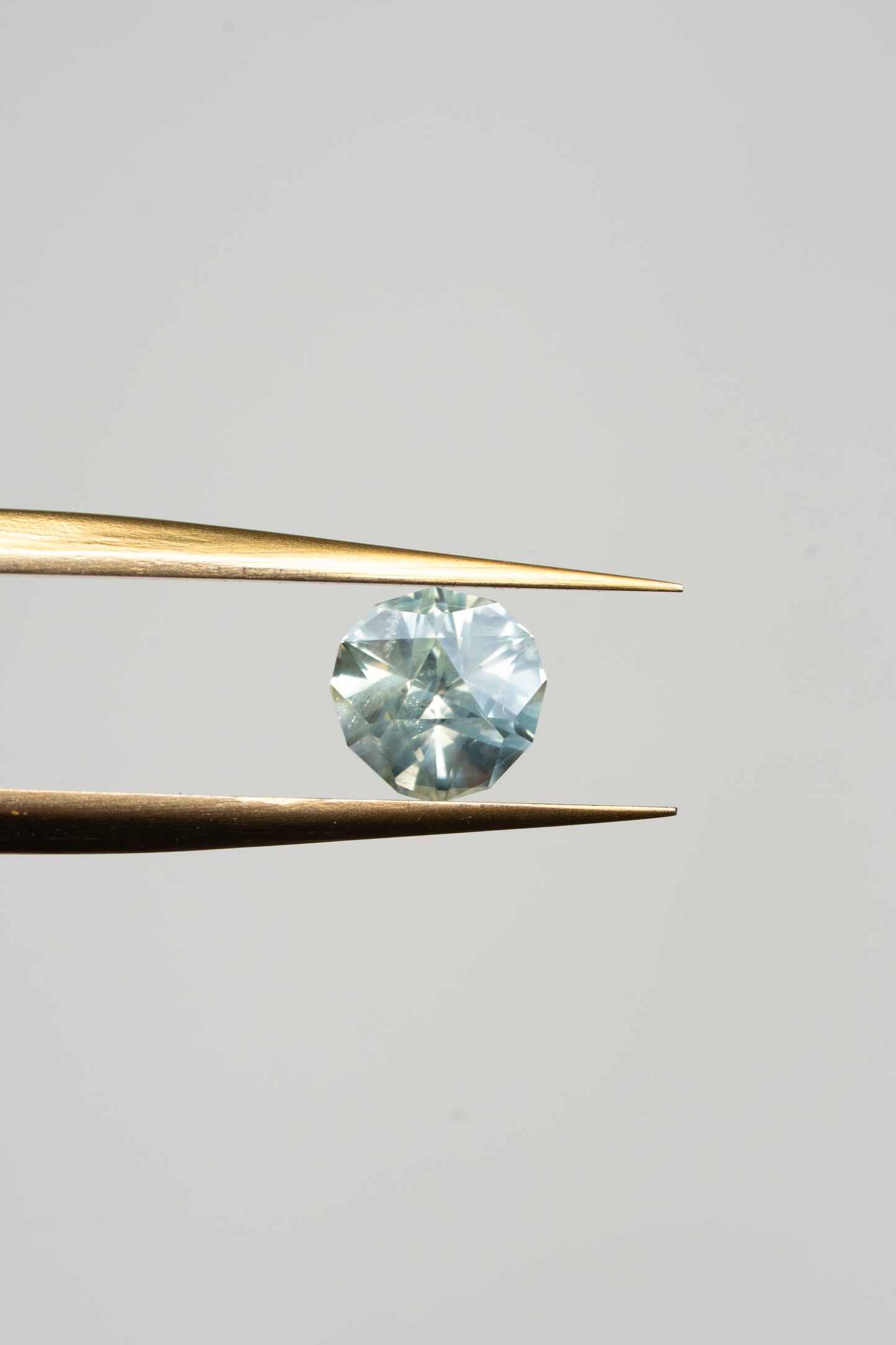 0.685 Carat Light Green Montana Sapphire