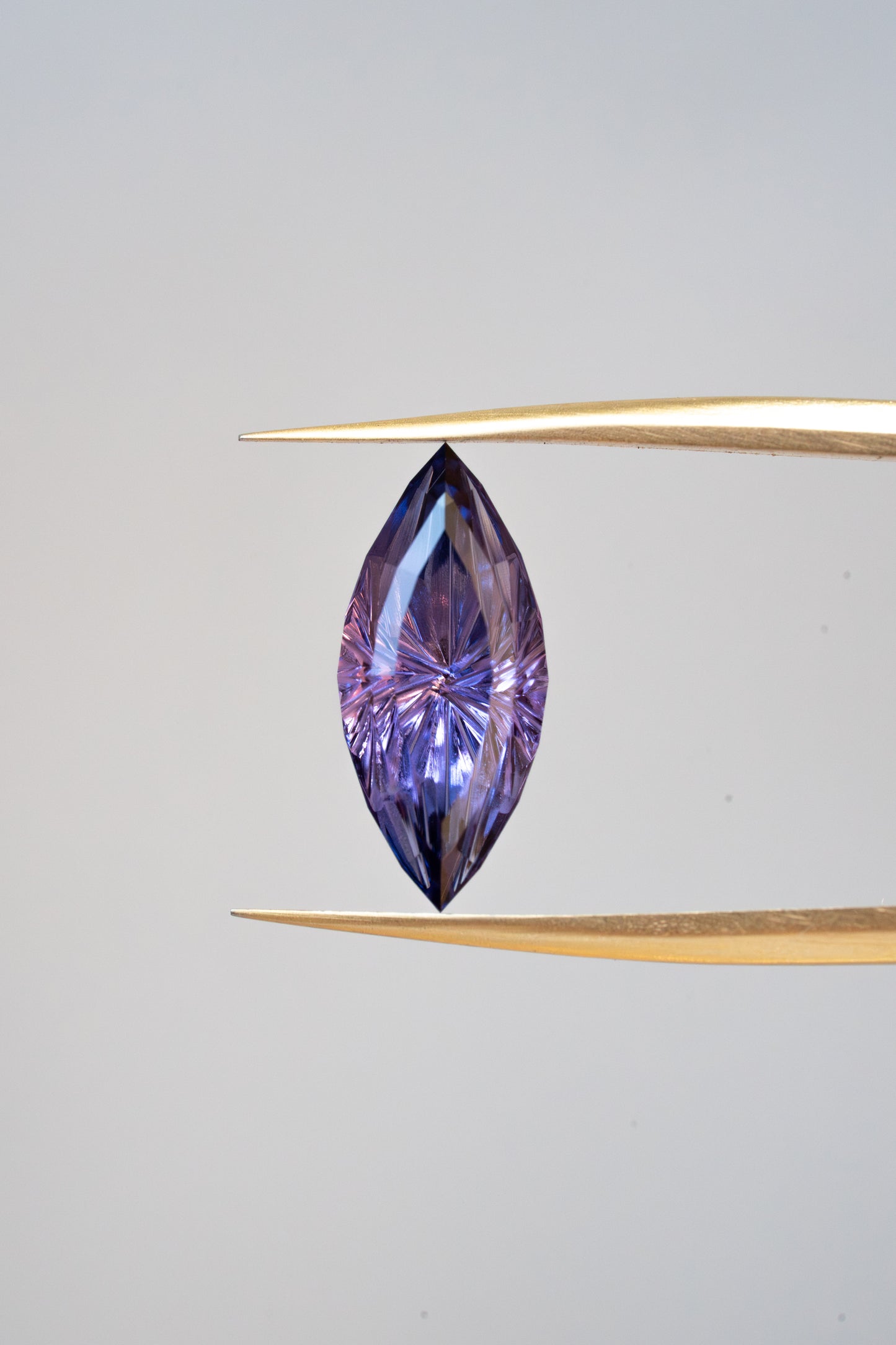 1.94 Carat Two Tone Purple Fantasy Cut Lab Sapphire