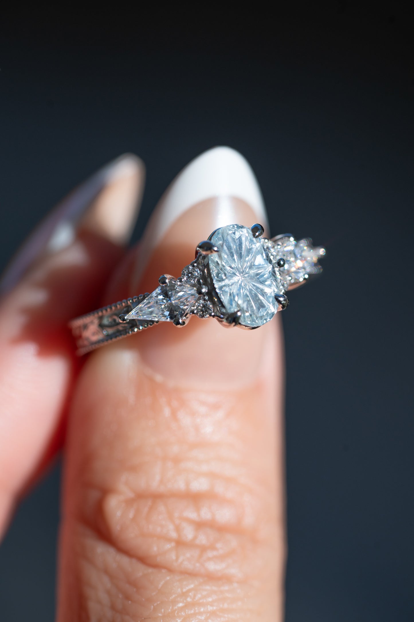 The Arwen Ring with 1.43 Carat Ilakaka Sapphire- Size 7