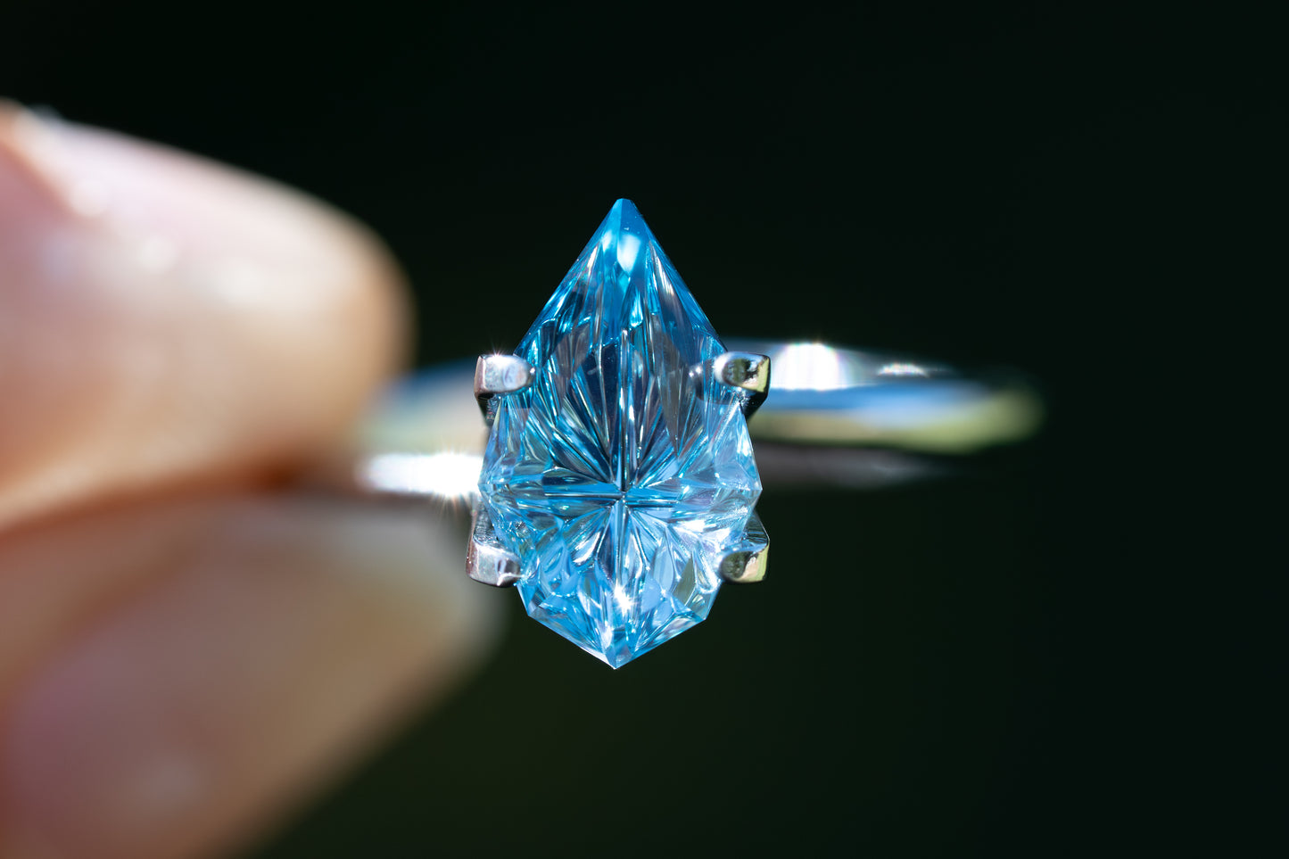 2.76 Carat Vibrant Blue Lab Sapphire