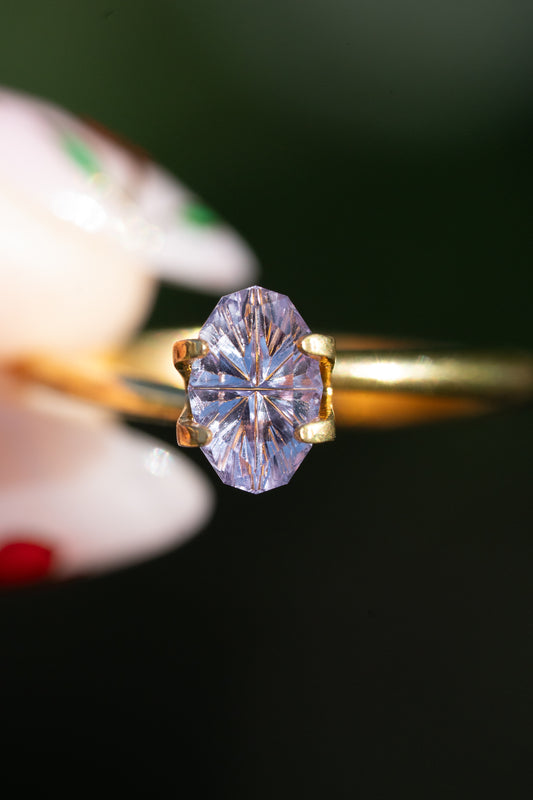 0.95 Carat Dusty Pink Fantasy Cut Madagascar Sapphire