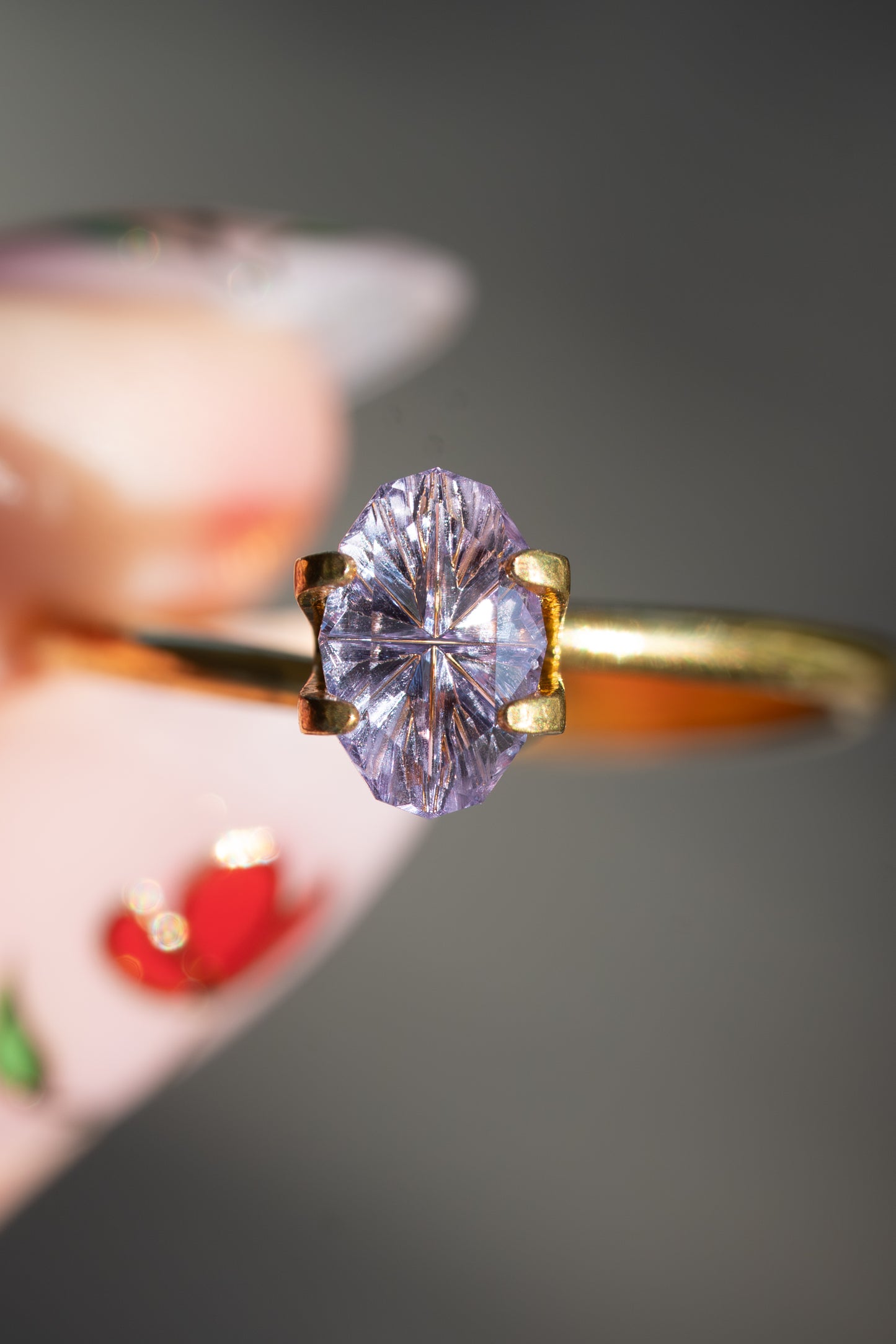 0.95 Carat Dusty Pink Fantasy Cut Madagascar Sapphire