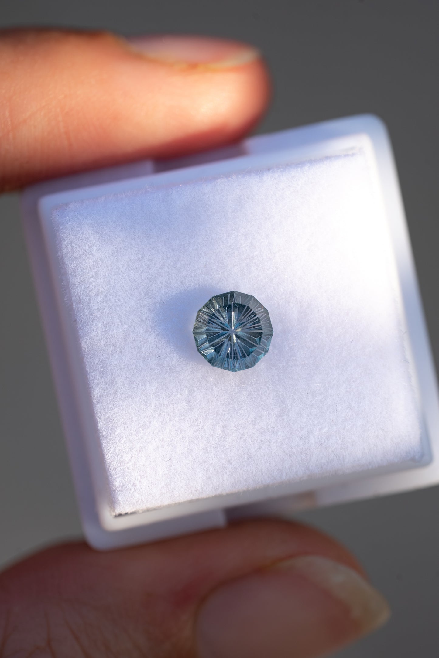 1.01 Steel Blue & Teal Fantasy Cut Montana Sapphire