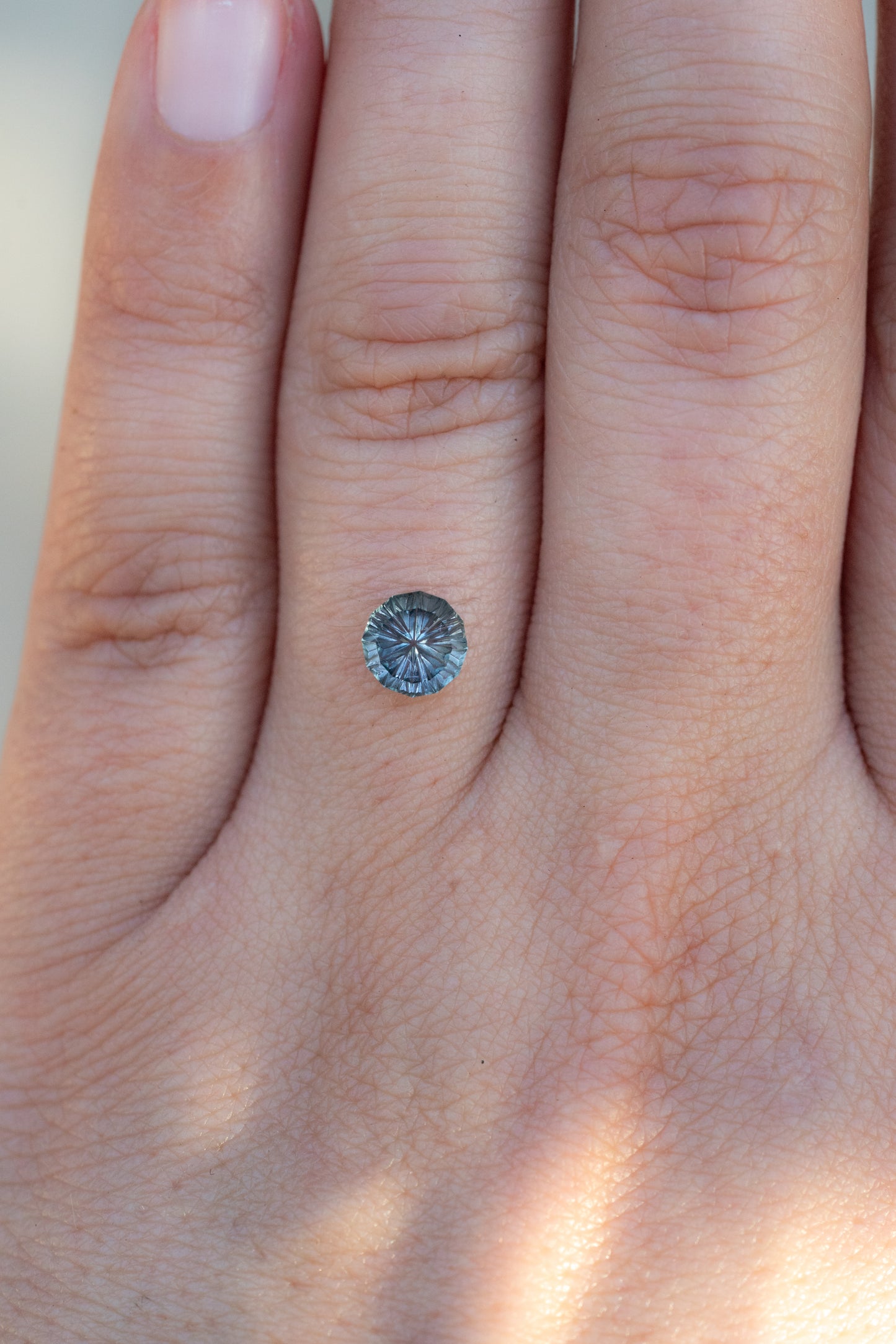 1.01 Steel Blue & Teal Fantasy Cut Montana Sapphire