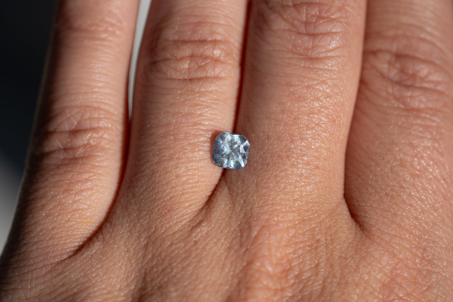 1.07 Carat Grayish-Blue Unheated Montana Sapphire