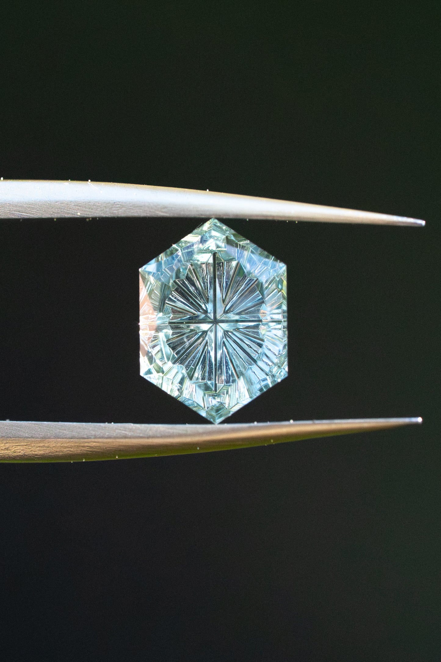 1.11 Carat Color Change Leaf Green Teal Blue Fantasy Cut Montana Sapphire
