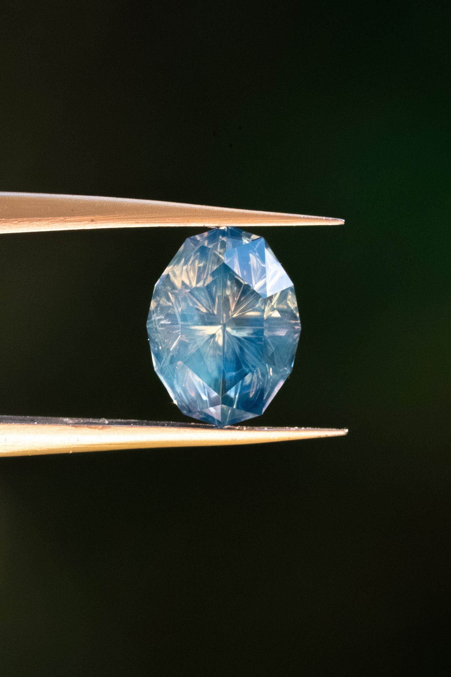 1.22 Carat "Aurora Borealis" Opalescent Nigerian Sapphire