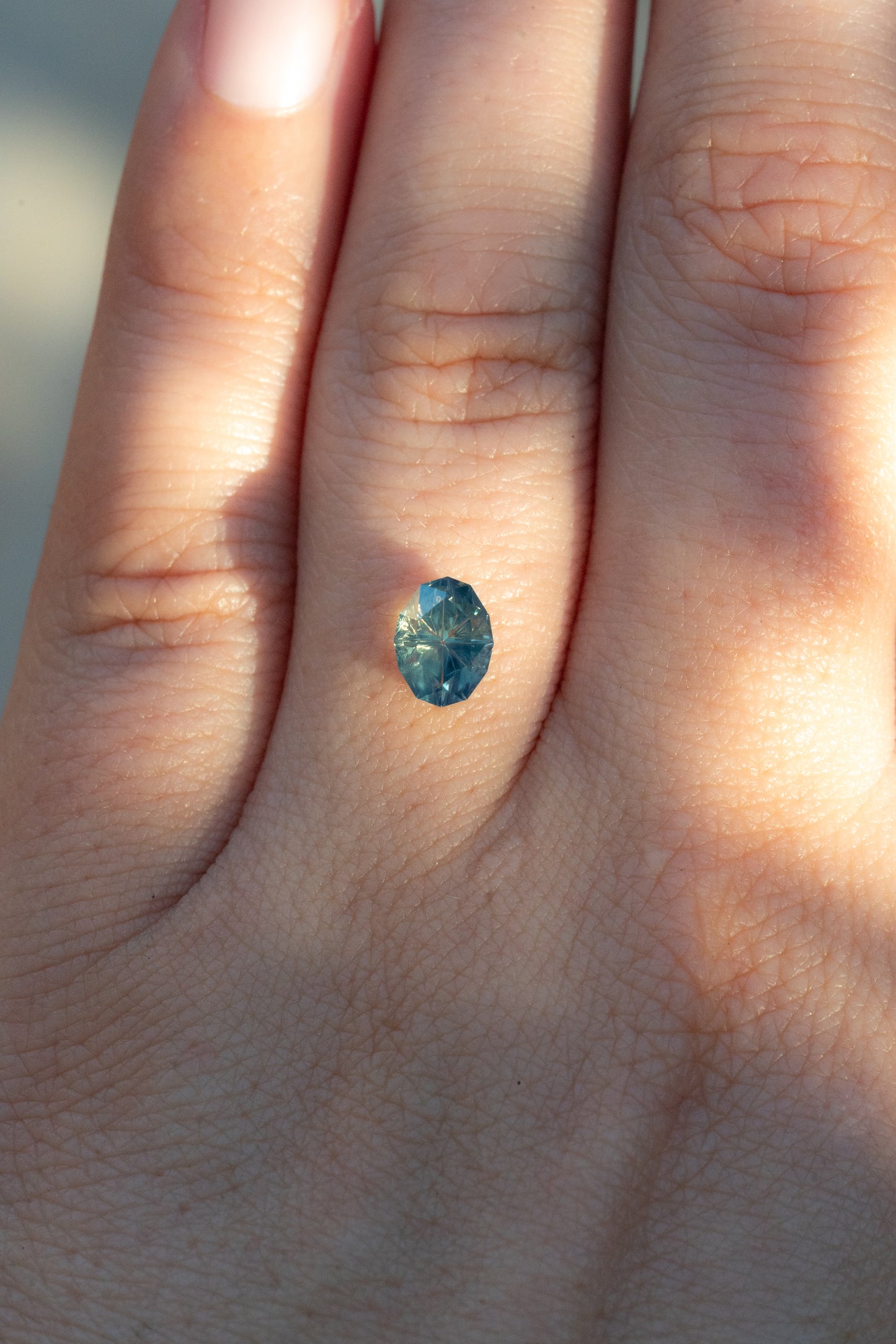 1.22 Carat "Aurora Borealis" Opalescent Nigerian Sapphire