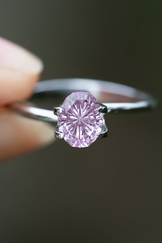 1.37 Carat Pink Fantasy Cut Oval Madagascar Sapphire