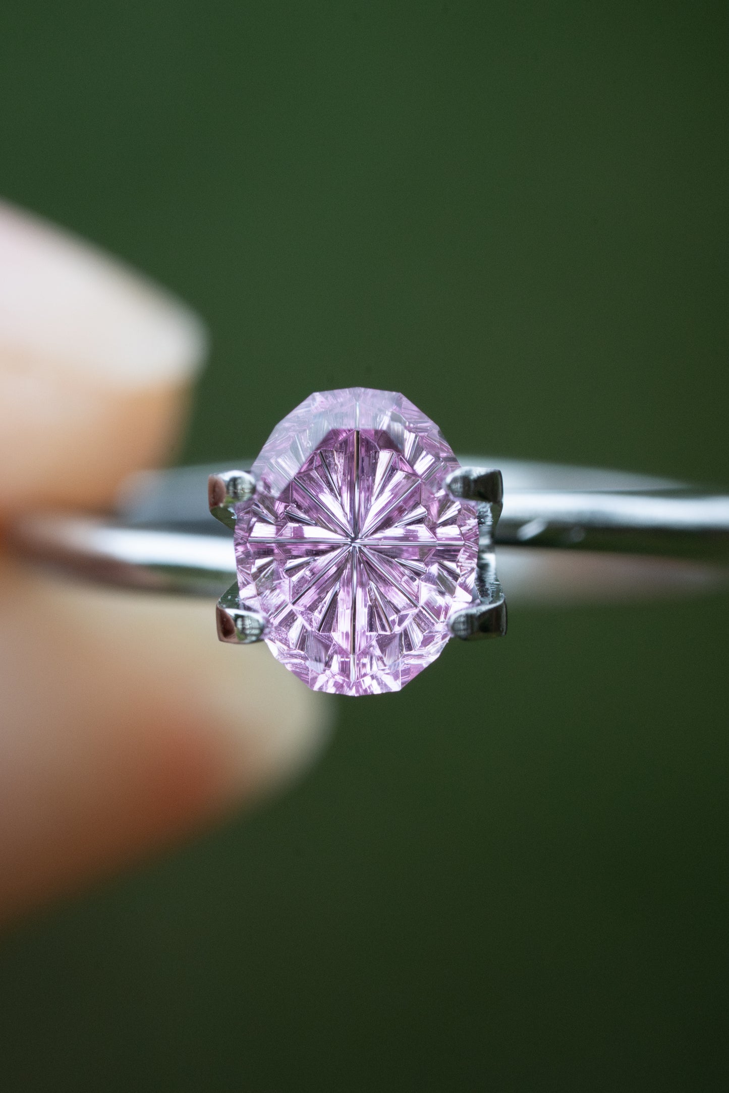 1.37 Carat Pink Fantasy Cut Oval Madagascar Sapphire