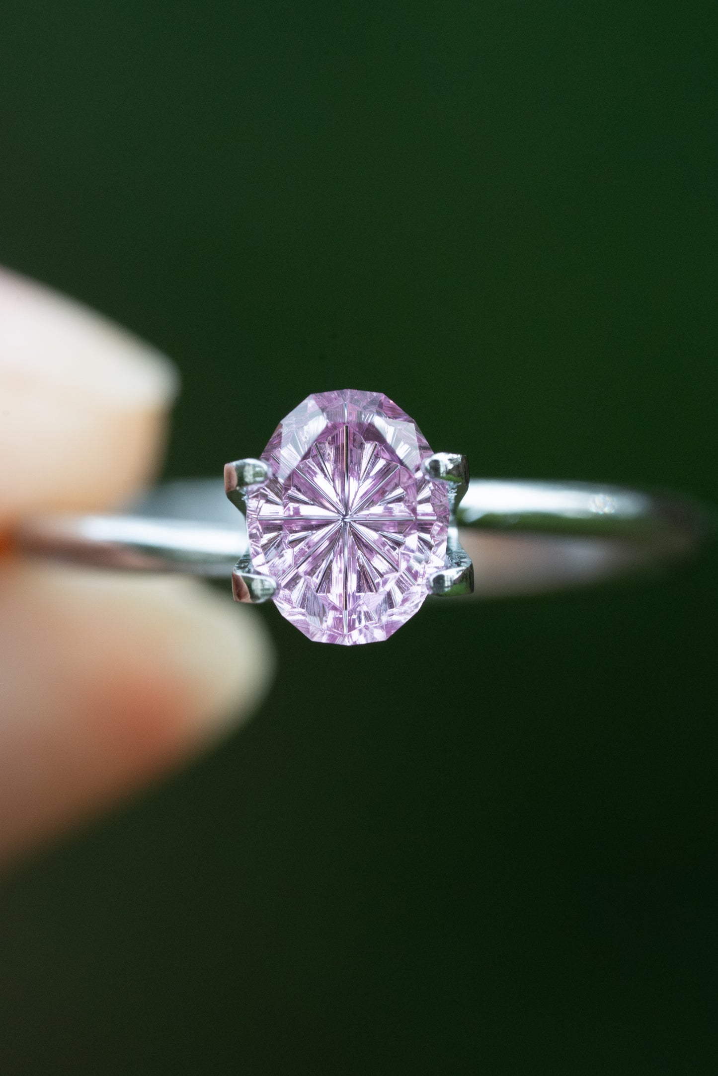 1.37 Carat Pink Fantasy Cut Oval Madagascar Sapphire