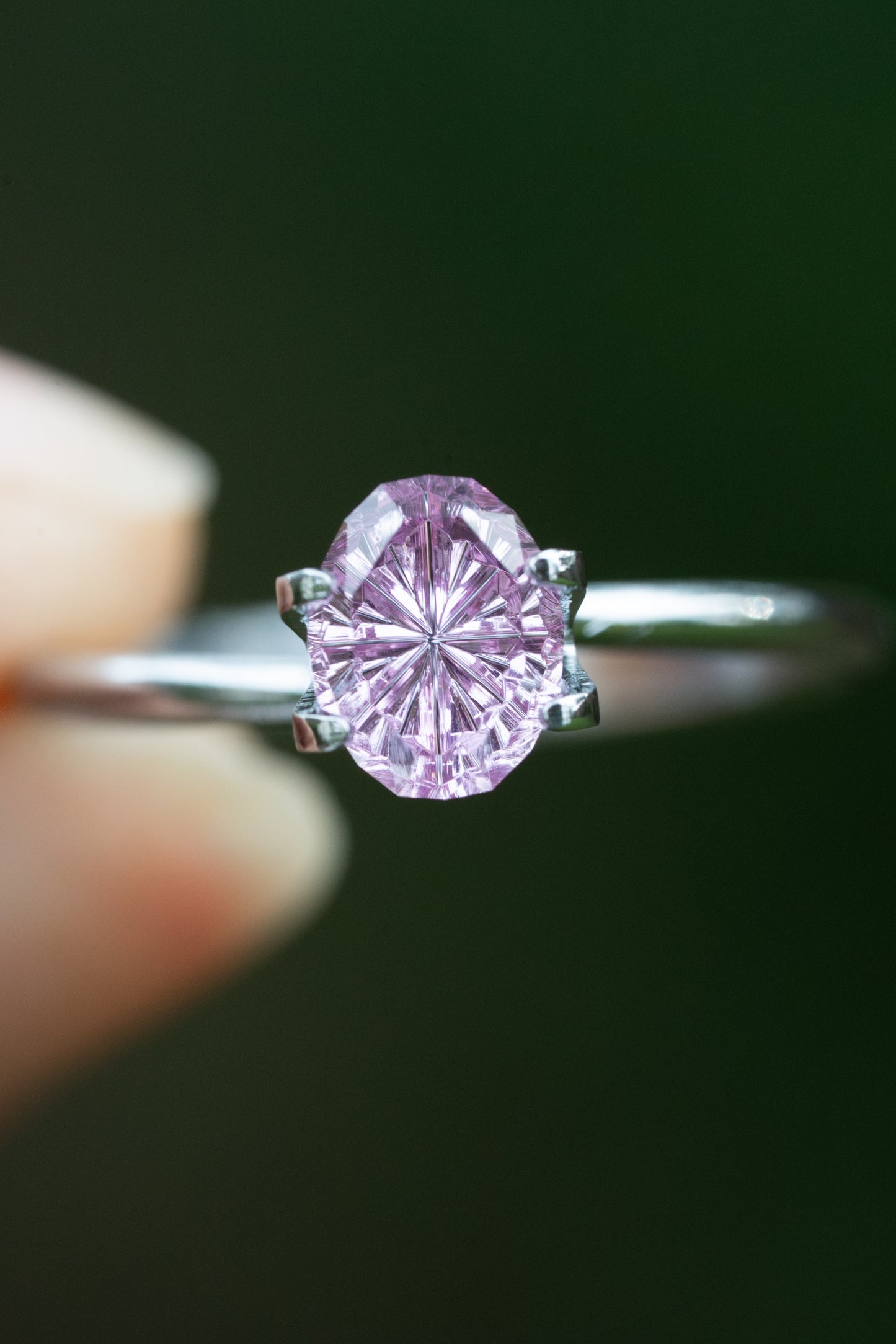 1.37 Carat Pink Fantasy Cut Oval Madagascar Sapphire