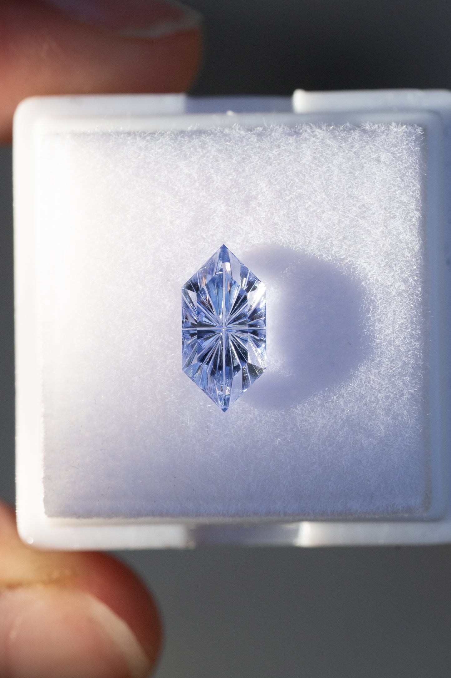 1.49 Carat Periwinkle Blue Lab Sapphire