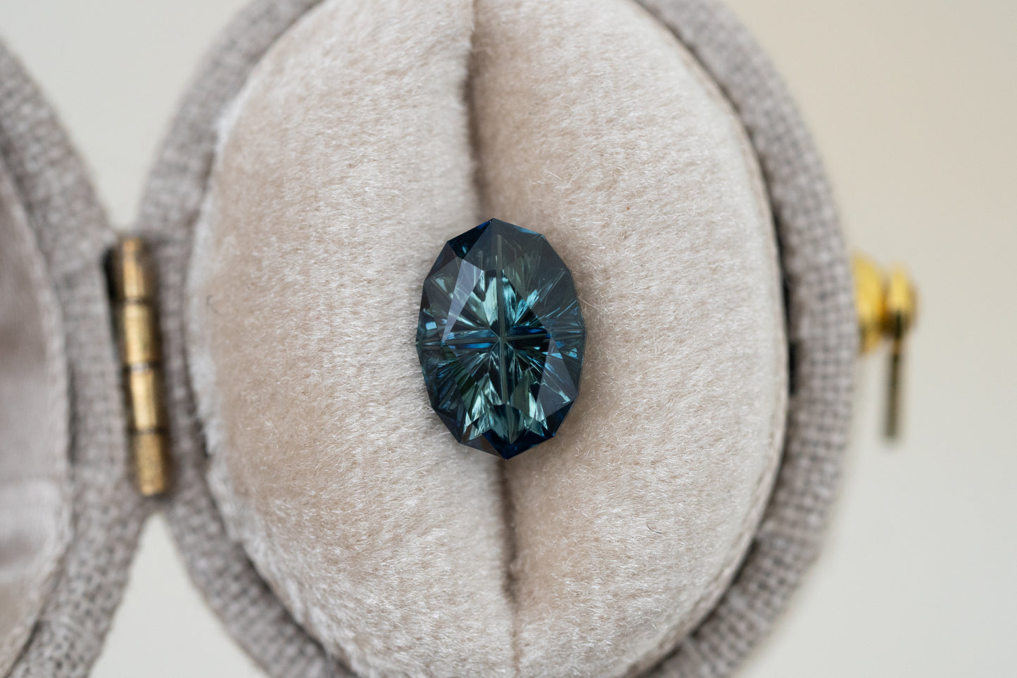1.63 Carat Tealy-Blue Green Nigerian Sapphire