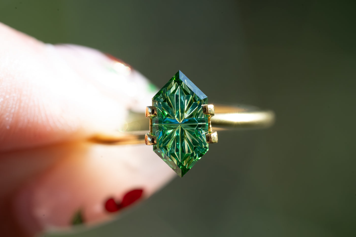 1.65 Carat Vivid Green Natural Tourmaline