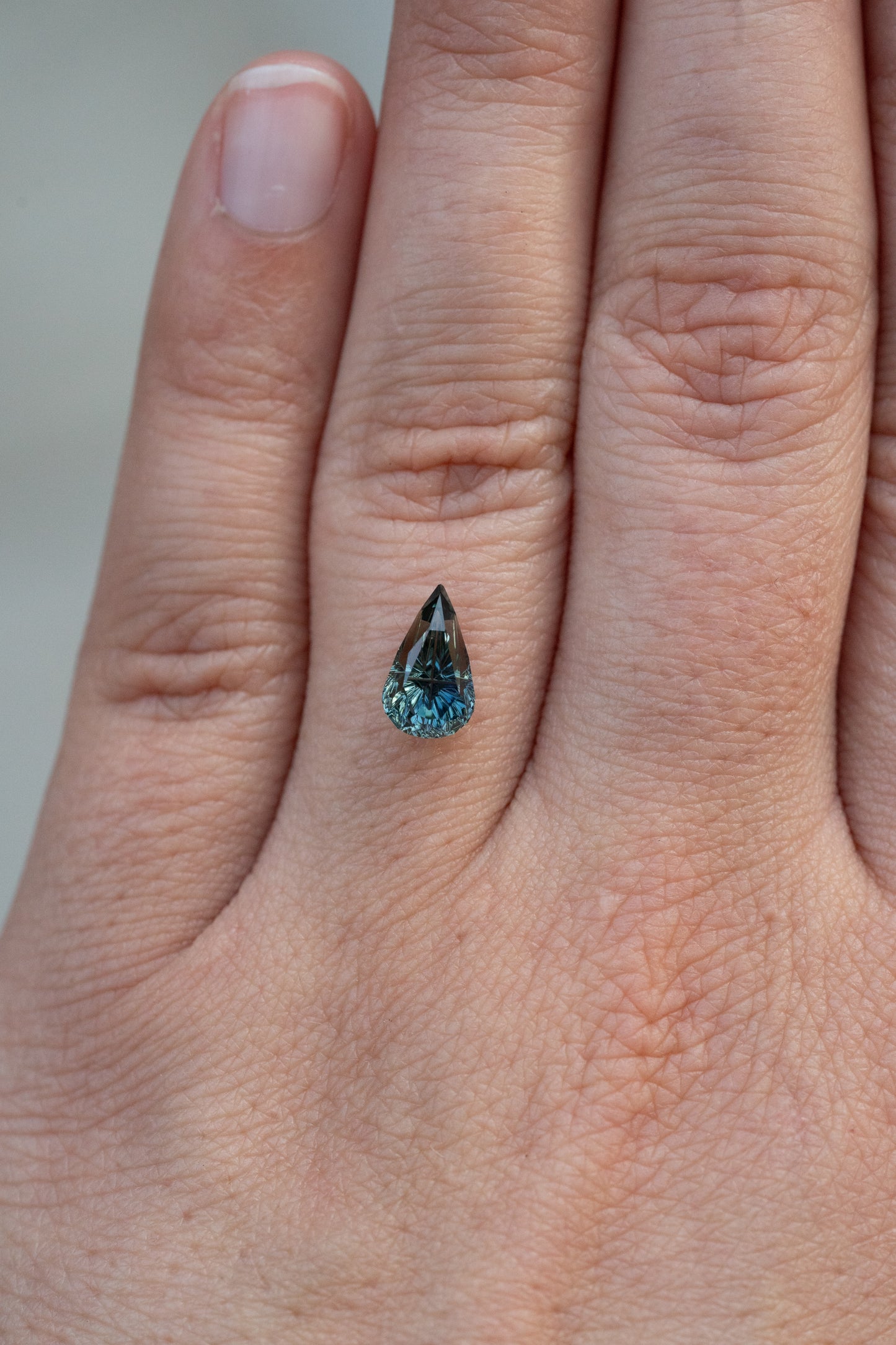1.67 Carat Color Change Blue-Green Fantasy Cut Madagascar Sapphire