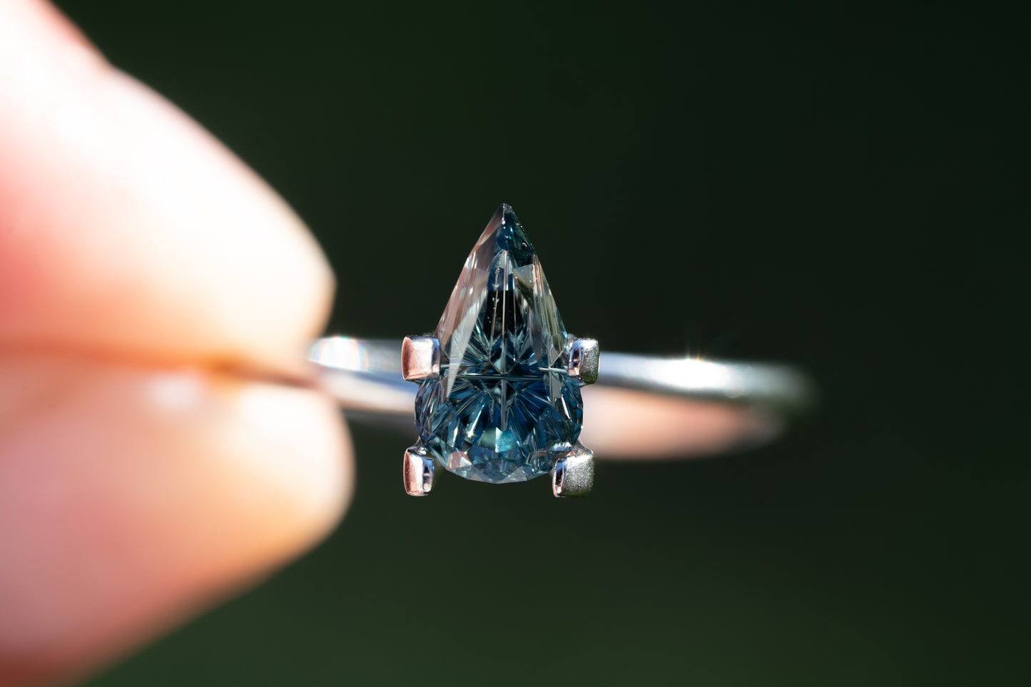 1.67 Carat Color Change Blue-Green Fantasy Cut Madagascar Sapphire