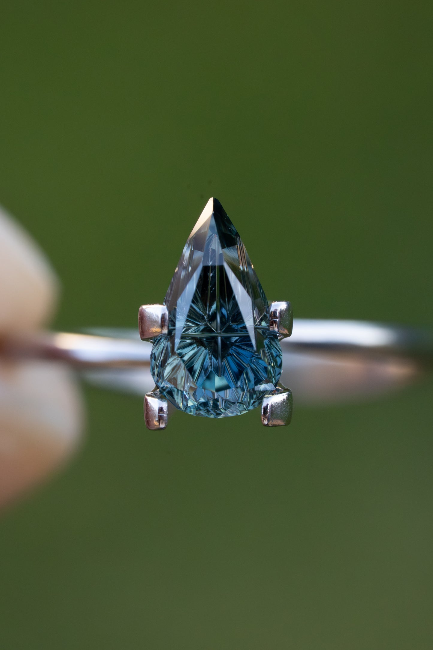 1.67 Carat Color Change Blue-Green Fantasy Cut Madagascar Sapphire