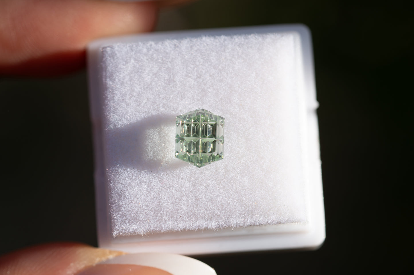 1.99 Carat Luminara Pale Green Lab Sapphire