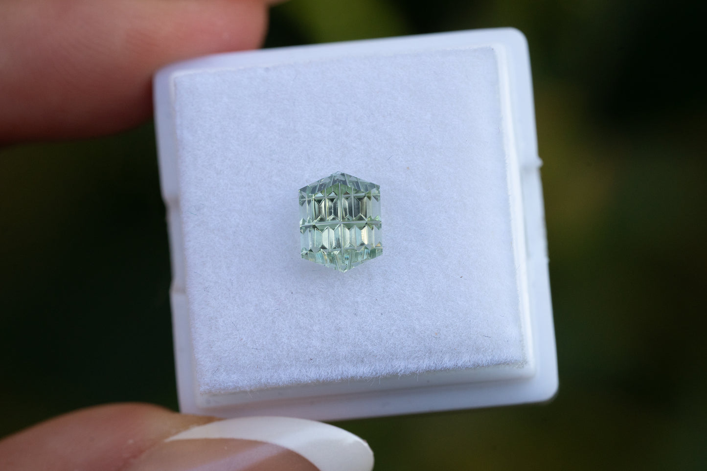 1.99 Carat Luminara Pale Green Lab Sapphire
