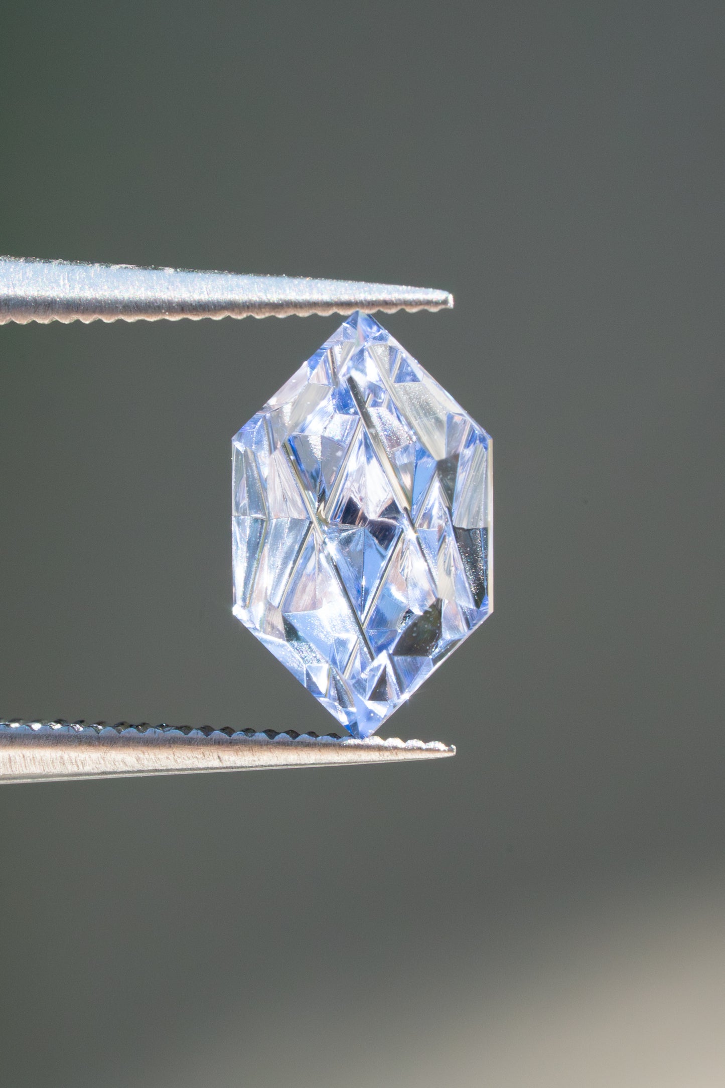 1.83 Carat "Luminara" Periwinkle Blue Fantasy Cut Lab Sapphire
