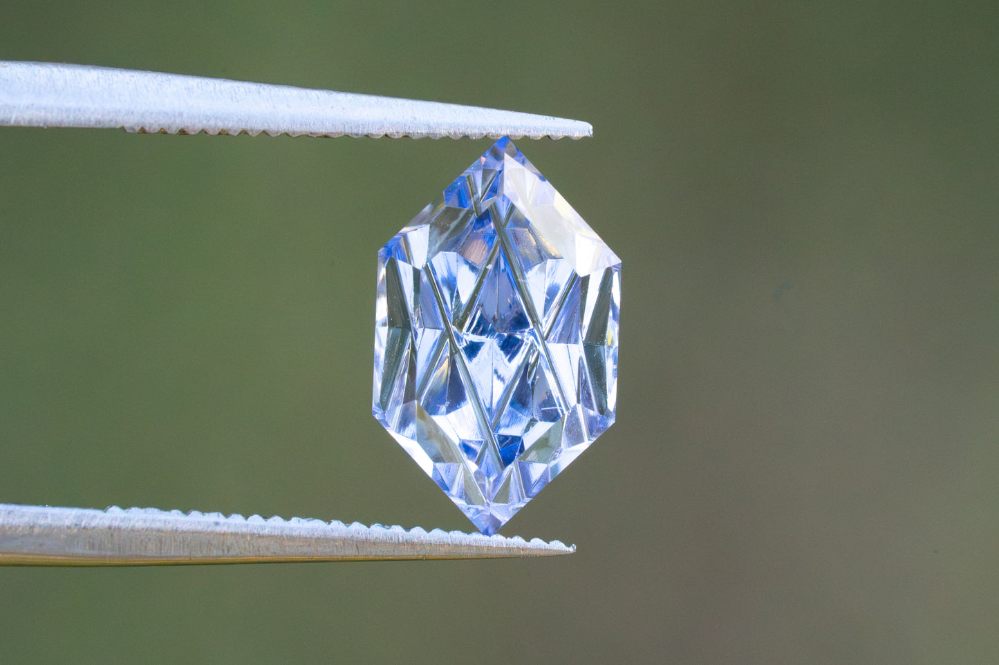 1.83 Carat "Luminara" Periwinkle Blue Fantasy Cut Lab Sapphire
