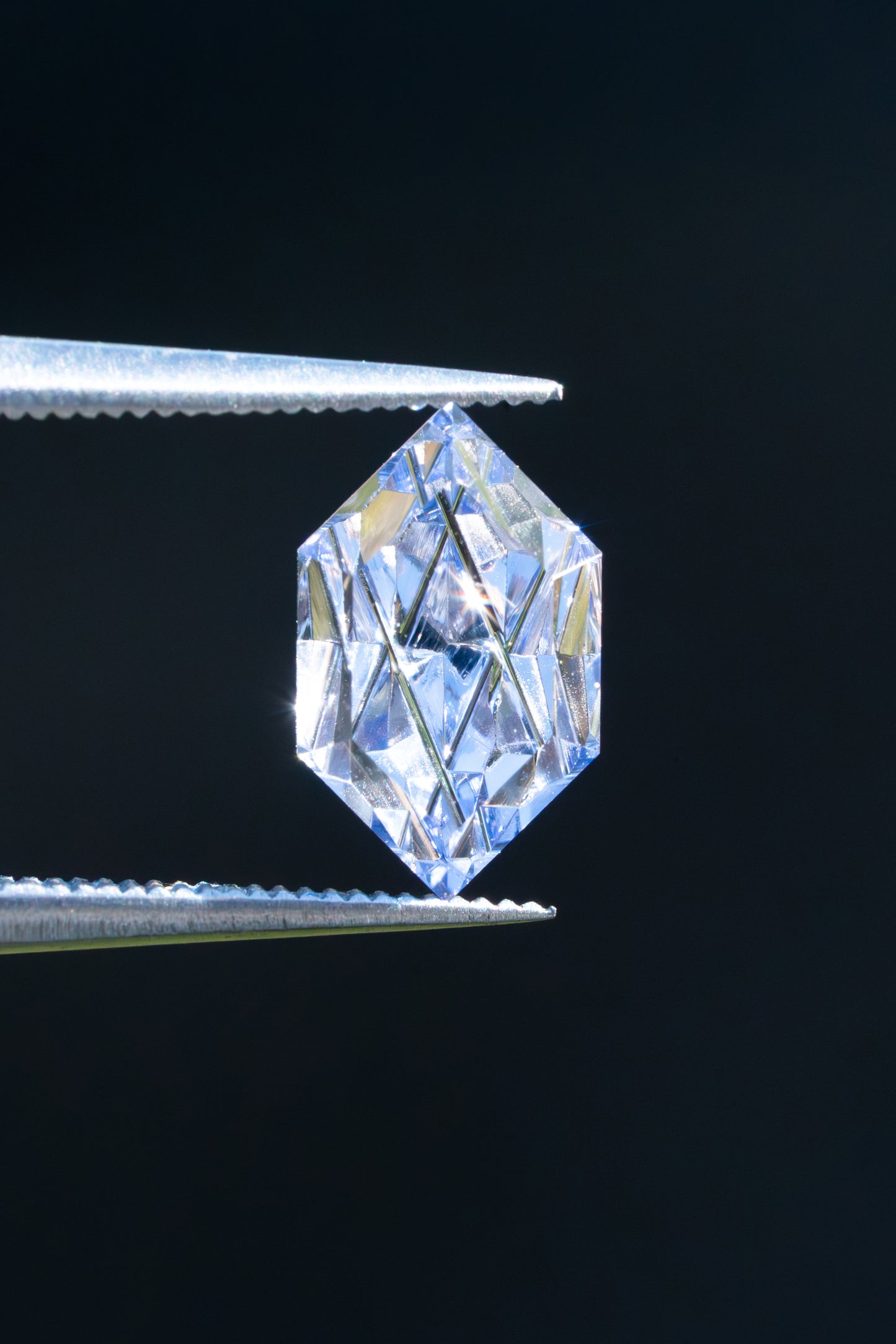 1.83 Carat "Luminara" Periwinkle Blue Fantasy Cut Lab Sapphire