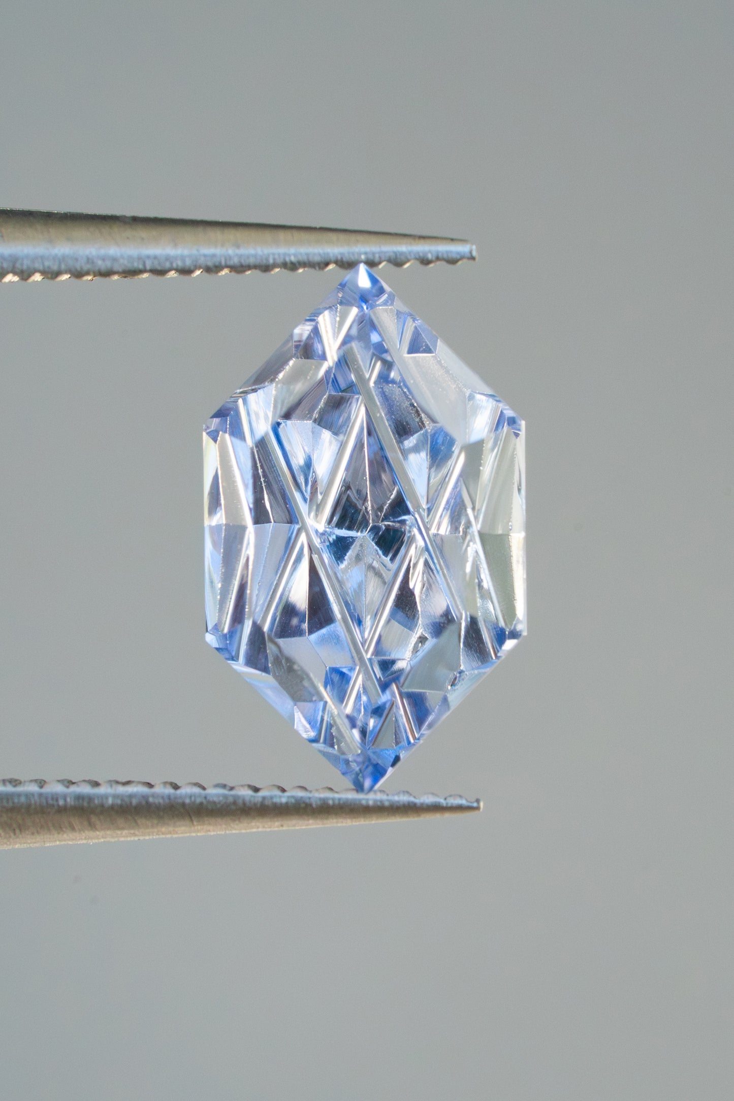 1.83 Carat "Luminara" Periwinkle Blue Fantasy Cut Lab Sapphire